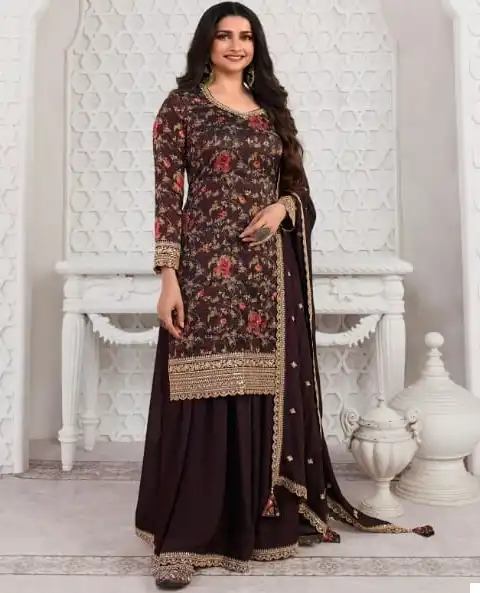 Vinay Kuleesh - Swara Silk Georgette Wholesale Salwar Suits Catalog — Wholesale Salwar Suits, MPA wholesale from Surat — view 1