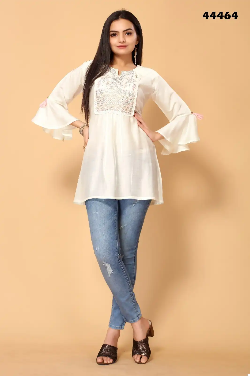 Mahotsav Tarini Vol 06 Rayon Slub Wholesale Western Short Top Catalog — Wholesale Kurtis, MPA wholesale from Surat - Gallery Image 3