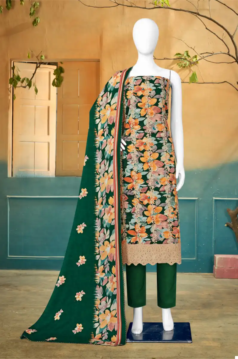 Bipson Thar-2406 Pure Pashmina Wholesale Winter Wear Suits Catalog — Wholesale Salwar Suits, MPA wholesale from Surat - Gallery Image 3