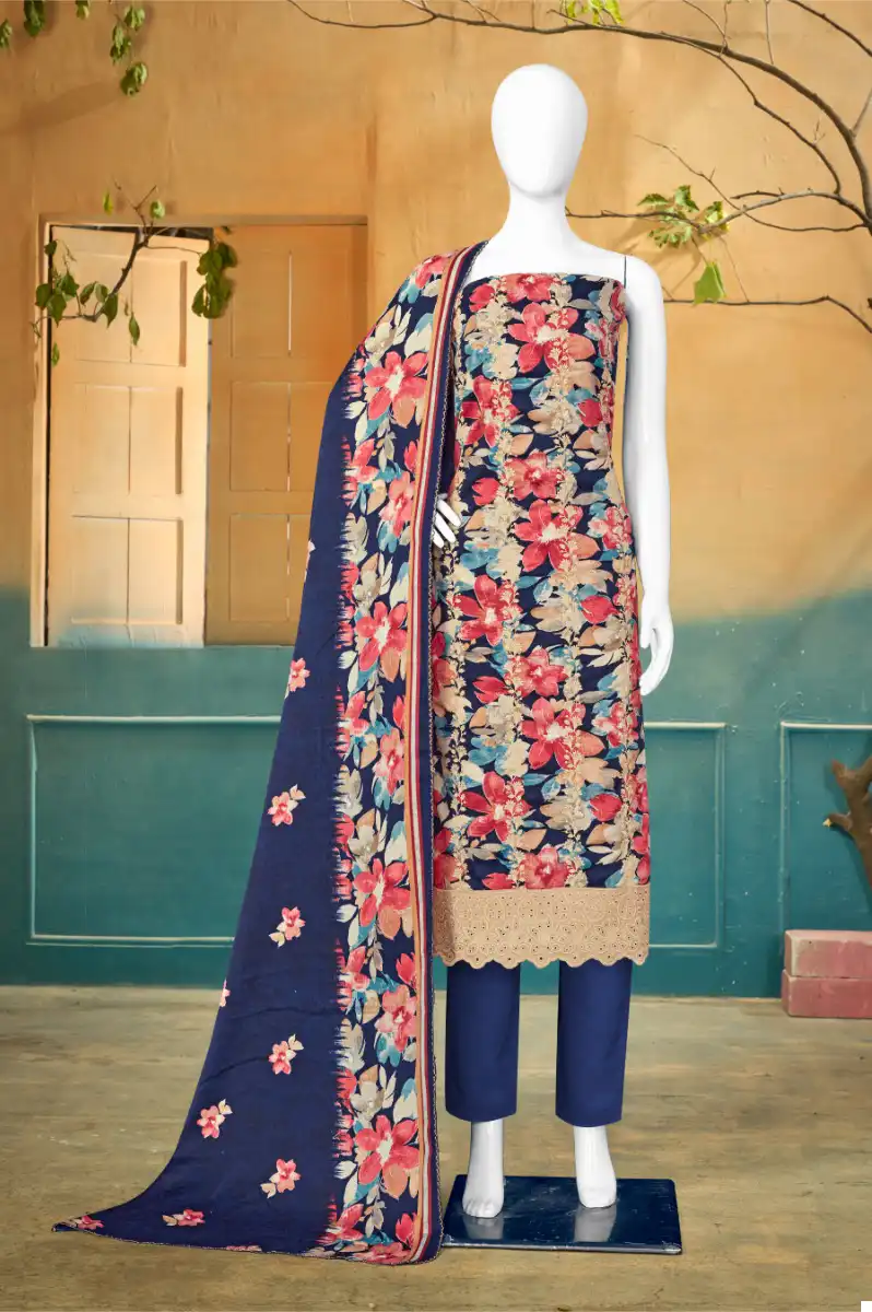 Bipson Thar-2406 Pure Pashmina Wholesale Winter Wear Suits Catalog — Wholesale Salwar Suits, MPA wholesale from Surat - Gallery Image 4
