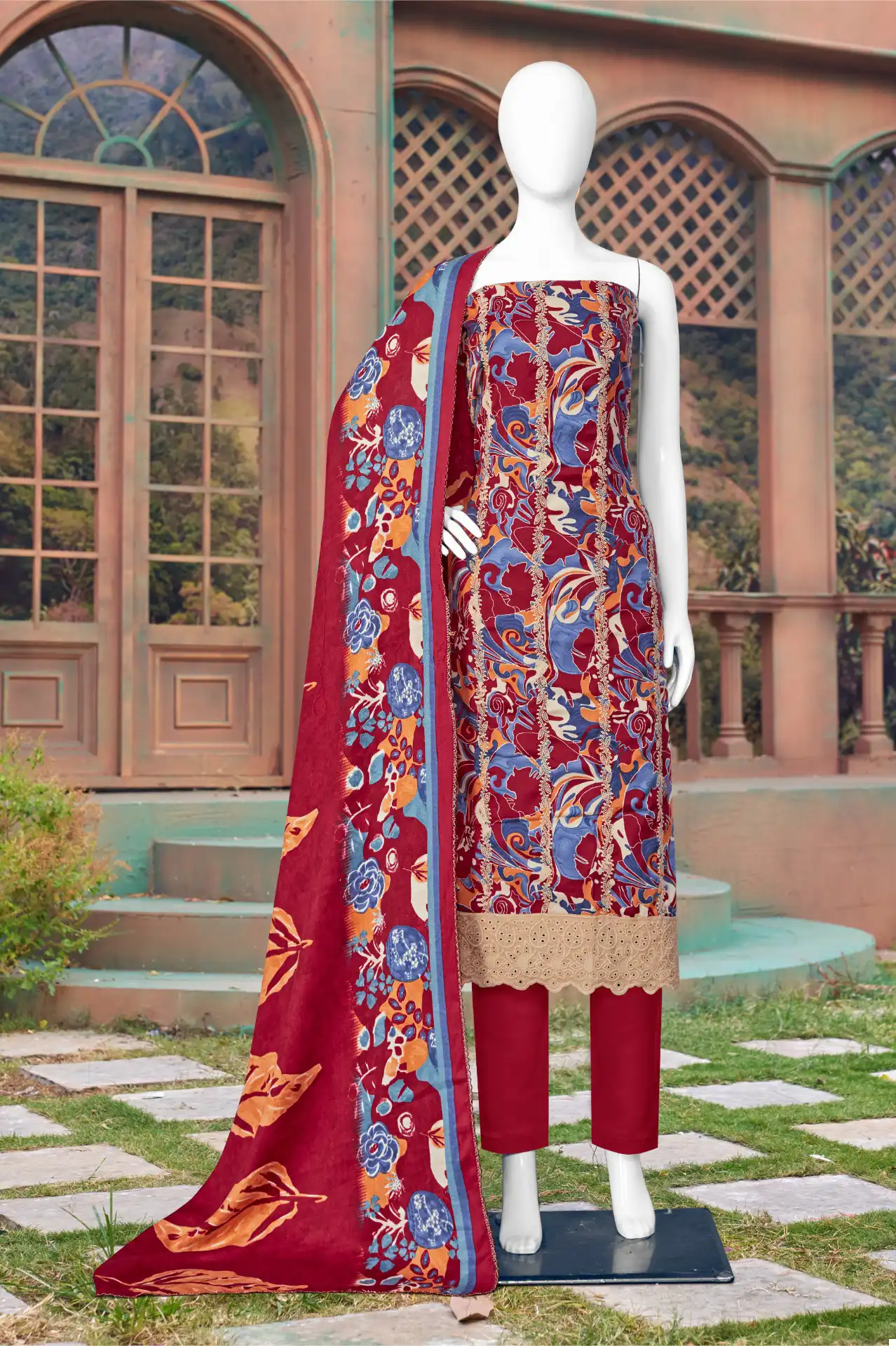 Bipson Thar-2408 Pure Pashmina Wholesale Winter Wear Suits Catalog — Wholesale Salwar Suits, MPA wholesale from Surat - Gallery Image 3