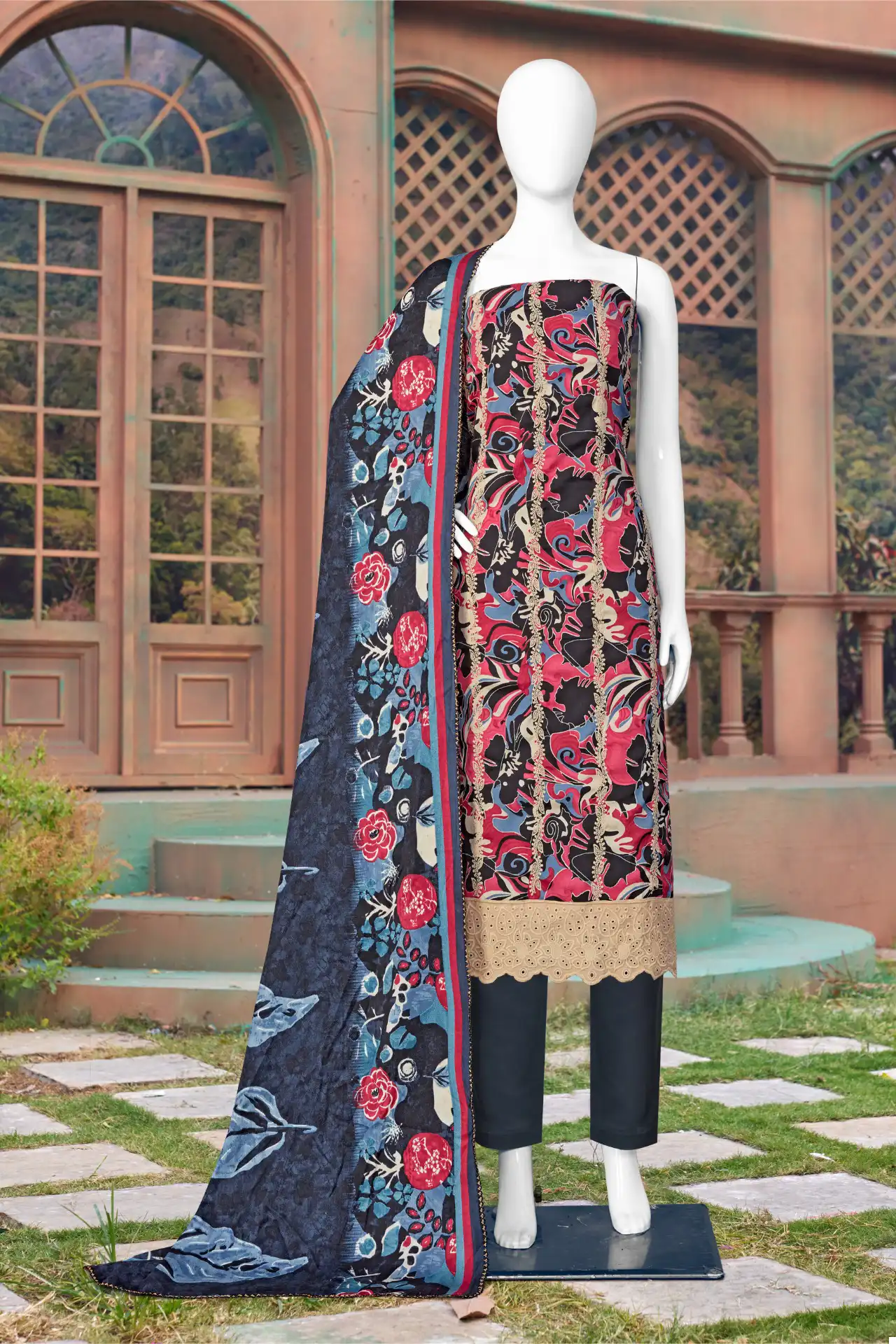 Bipson Thar-2408 Pure Pashmina Wholesale Winter Wear Suits Catalog — Wholesale Salwar Suits, MPA wholesale from Surat - Gallery Image 4