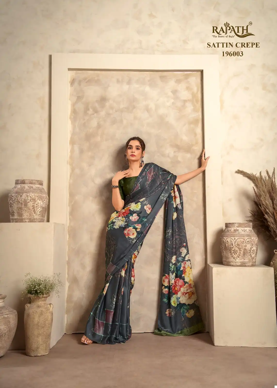 Rajyog The Winter Lover Soft Sattin Silk Wholesale Fancy Sarees Catalog — Wholesale Sarees, MPA wholesale from Surat - Gallery Image 4