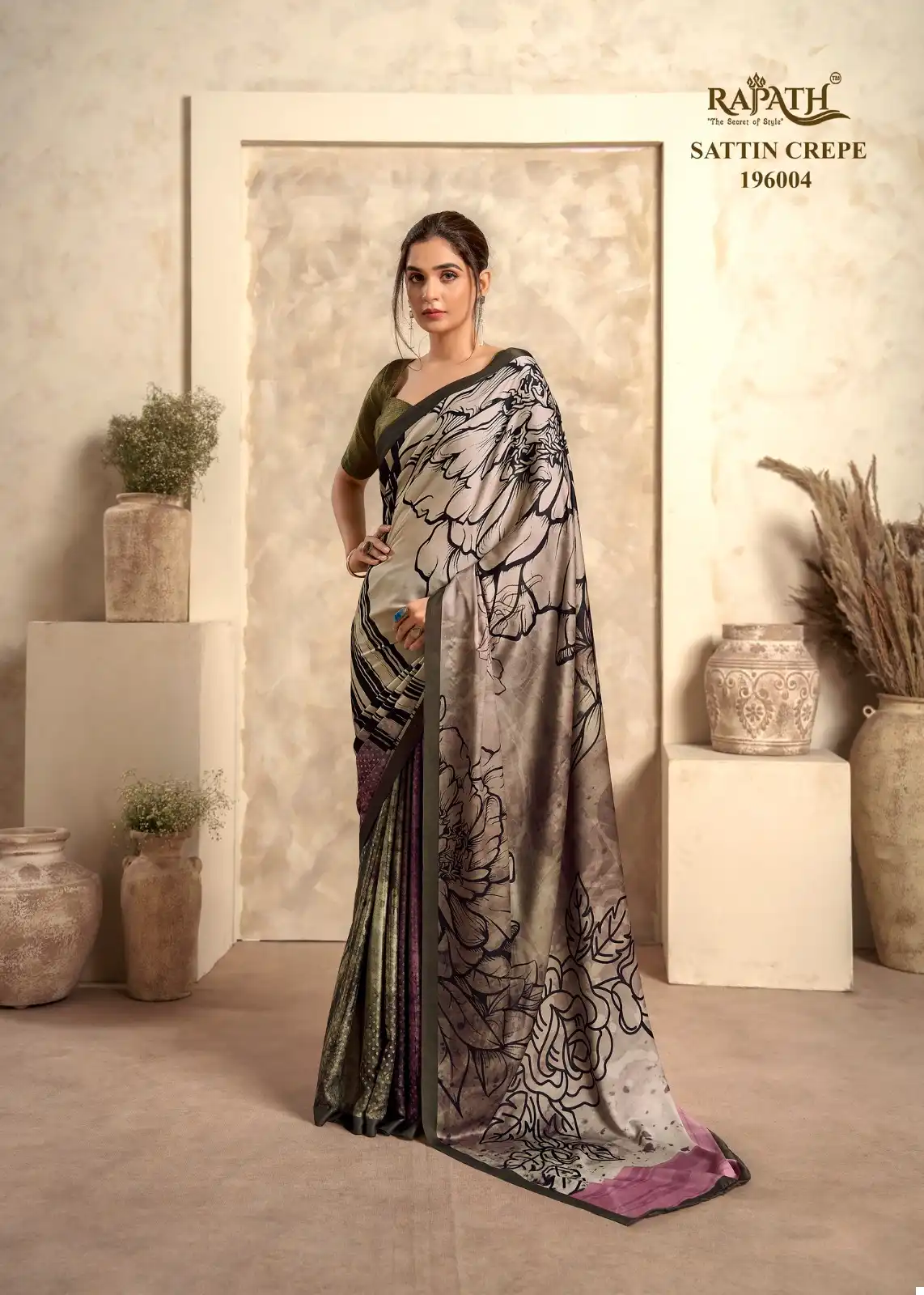 Rajyog The Winter Lover Soft Sattin Silk Wholesale Fancy Sarees Catalog — Wholesale Sarees, MPA wholesale from Surat - Gallery Image 5