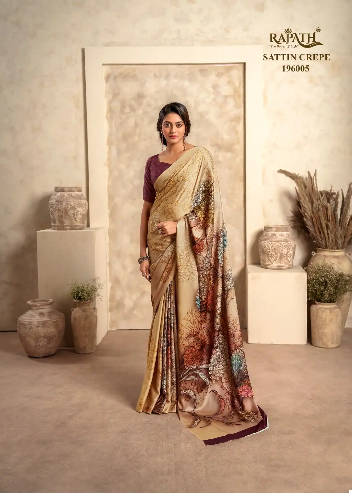 Rajyog The Winter Lover Soft Sattin Silk Wholesale Fancy Sarees Catalog — Wholesale Sarees, MPA wholesale from Surat - Gallery Image 6