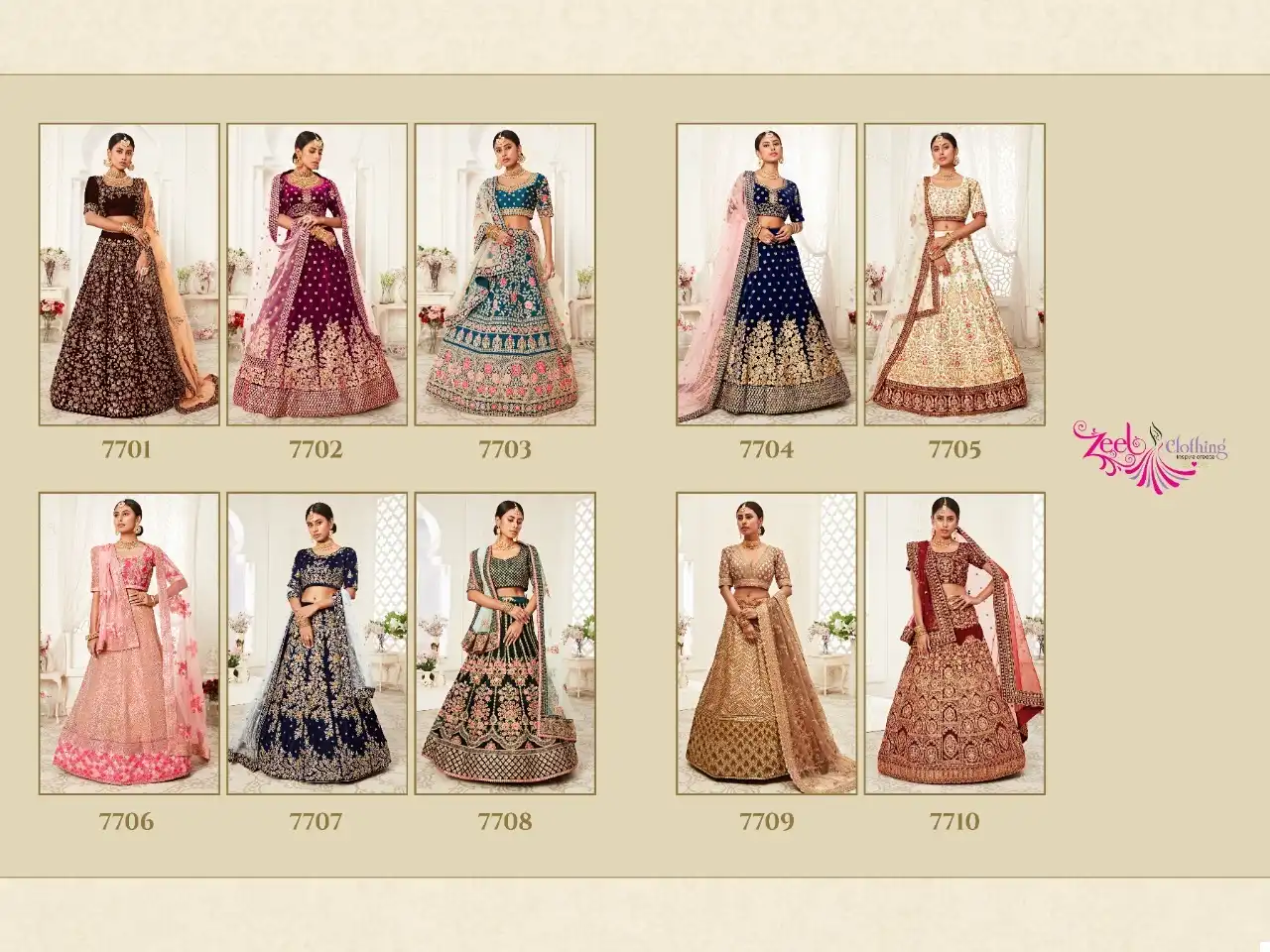 Zeel Traditional Vol-2 Velvet Wholesale Designer Lehenga Catalog — Wholesale Lehenga, MPA wholesale from Surat — view 11