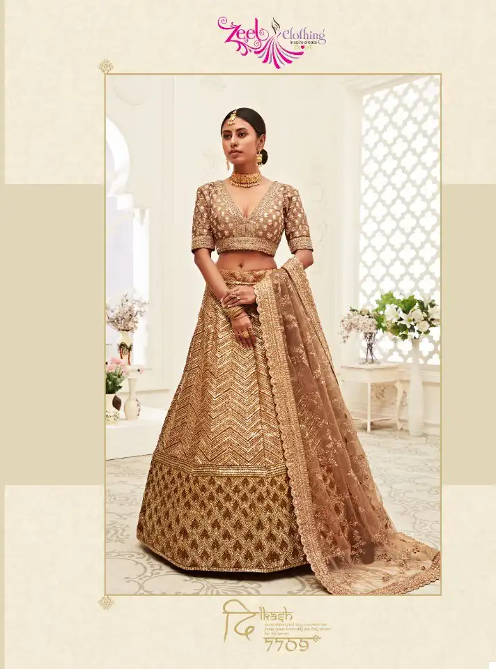 Zeel Traditional Vol-2 Velvet Wholesale Designer Lehenga Catalog — Wholesale Lehenga, MPA wholesale from Surat - Gallery Image 7