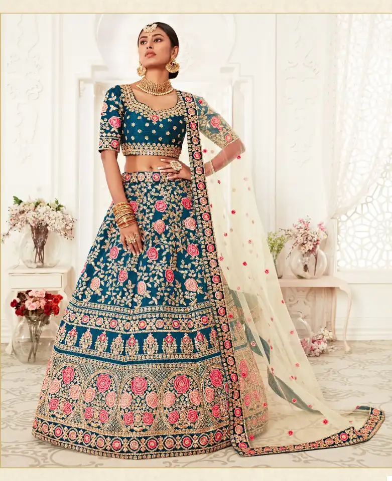 Zeel Traditional Vol-2 Velvet Wholesale Designer Lehenga Catalog — Wholesale Lehenga, MPA wholesale from Surat - Gallery Image 10