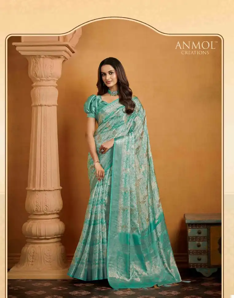 Anmol Tulip Vol-07 Soft Digital Print Wholesale Saree Catalog — Wholesale Sarees, MPA wholesale from Surat - Gallery Image 7