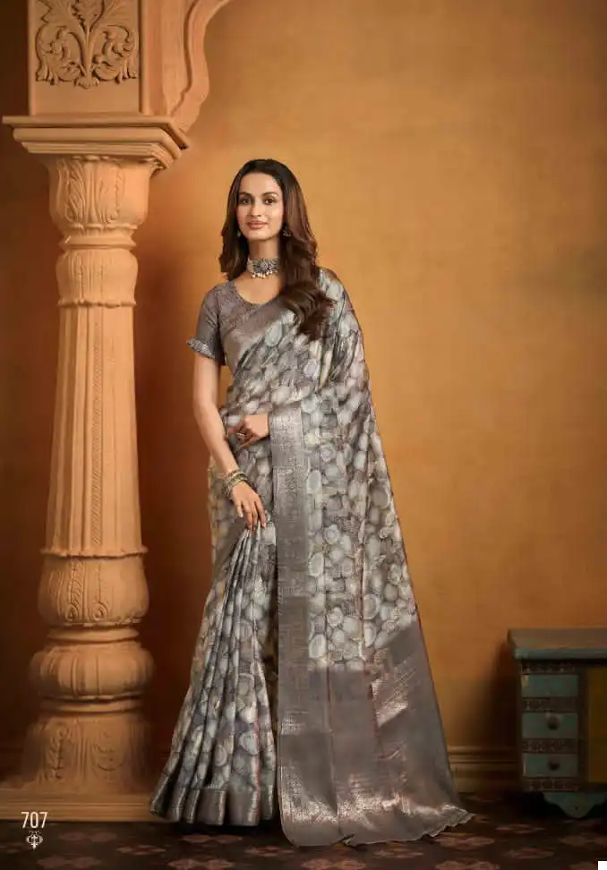 Anmol Tulip Vol-07 Soft Digital Print Wholesale Saree Catalog — Wholesale Sarees, MPA wholesale from Surat - Gallery Image 2