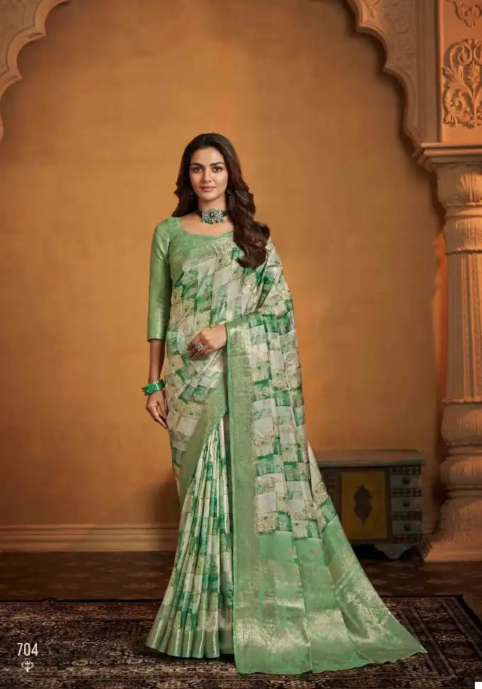 Anmol Tulip Vol-07 Soft Digital Print Wholesale Saree Catalog — Wholesale Sarees, MPA wholesale from Surat - Gallery Image 3