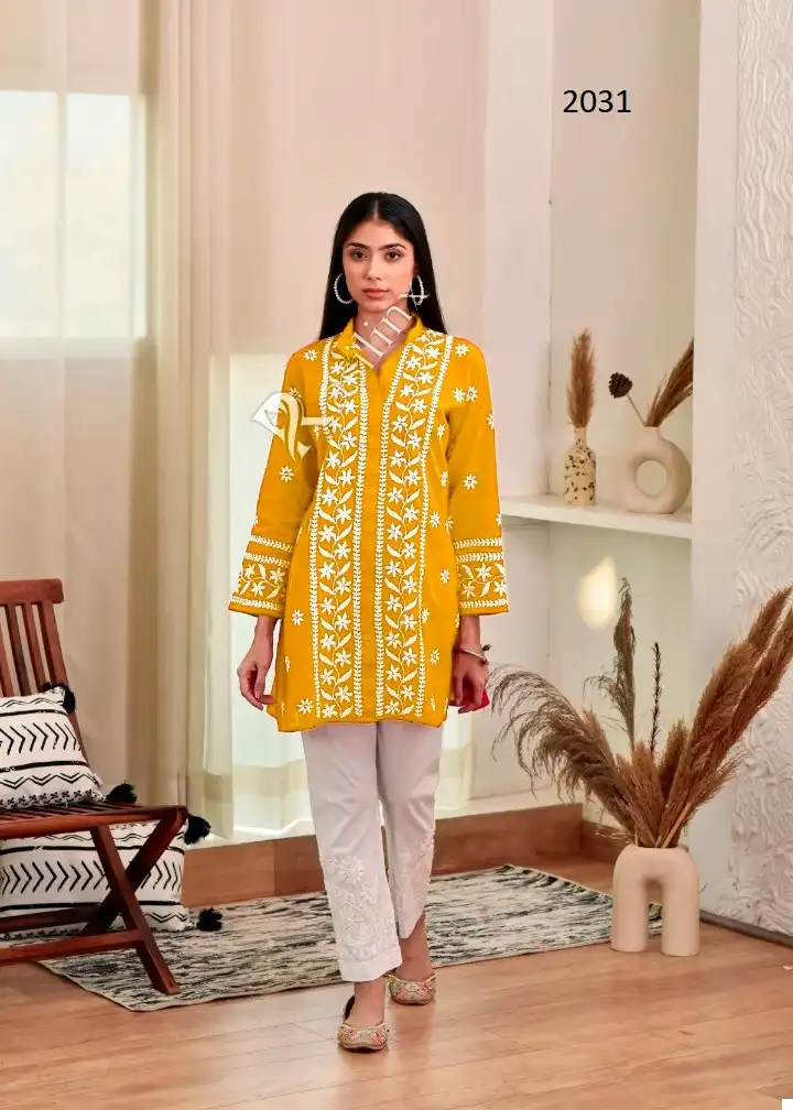 Rasili Thaniya Heavy Rayon Wholesale Designer Kurtis Catalog — Wholesale Kurtis, MPA wholesale from Surat - Gallery Image 2