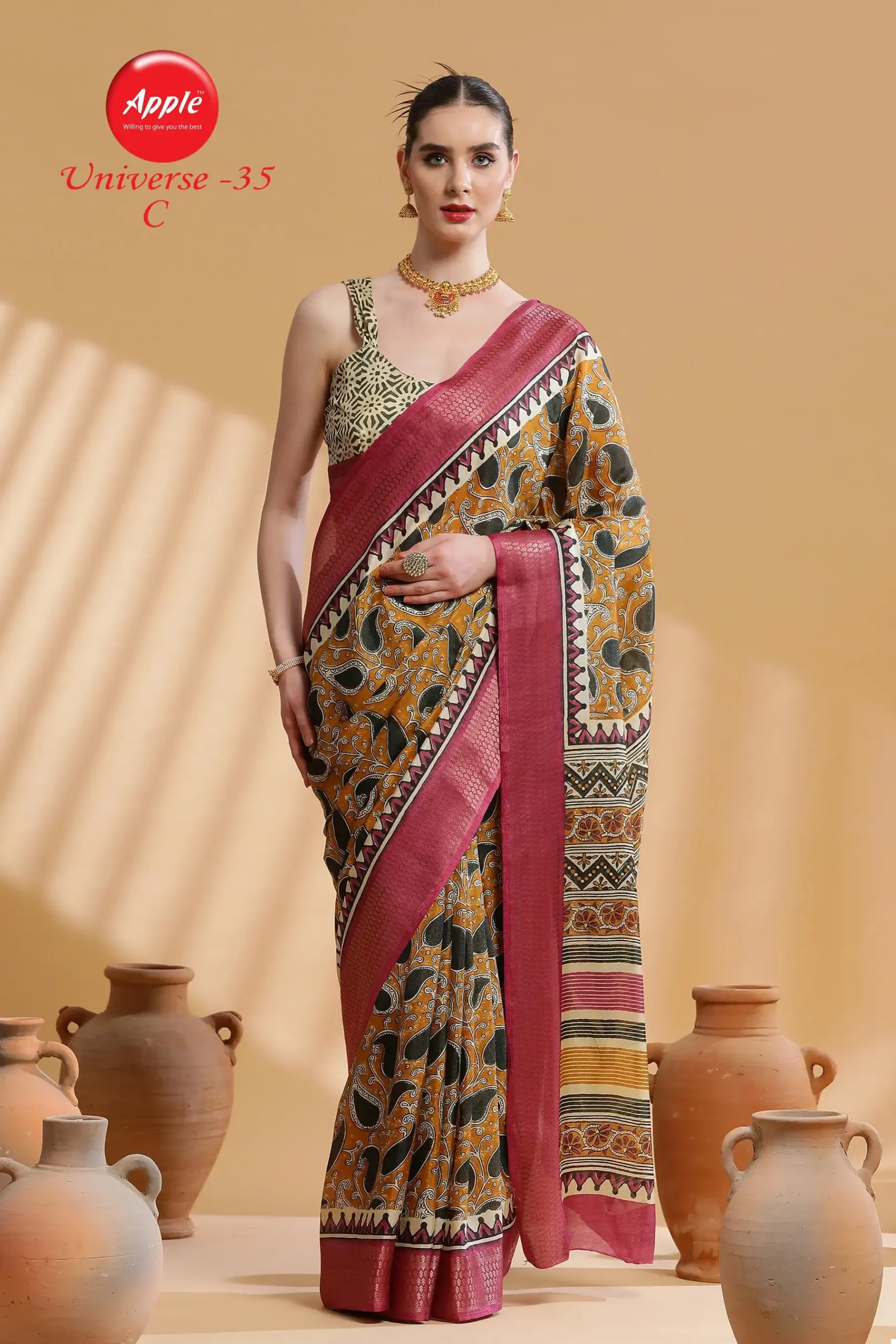 Apple Universe 35 Dola Wholesale Saree Catalog — Wholesale Sarees, MPA wholesale from Surat — view 4