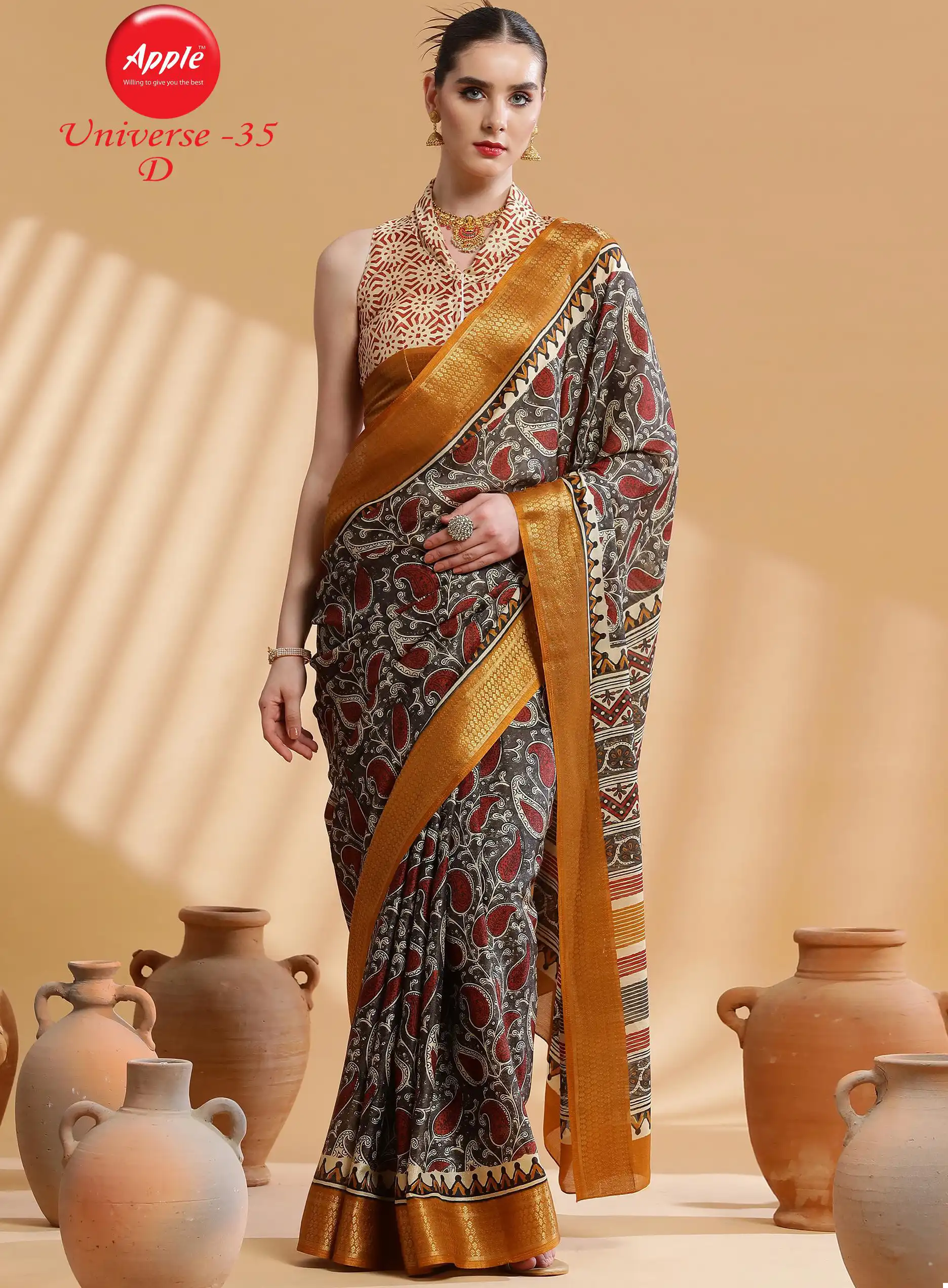 Apple Universe 35 Dola Wholesale Saree Catalog — Wholesale Sarees, MPA wholesale from Surat — view 1