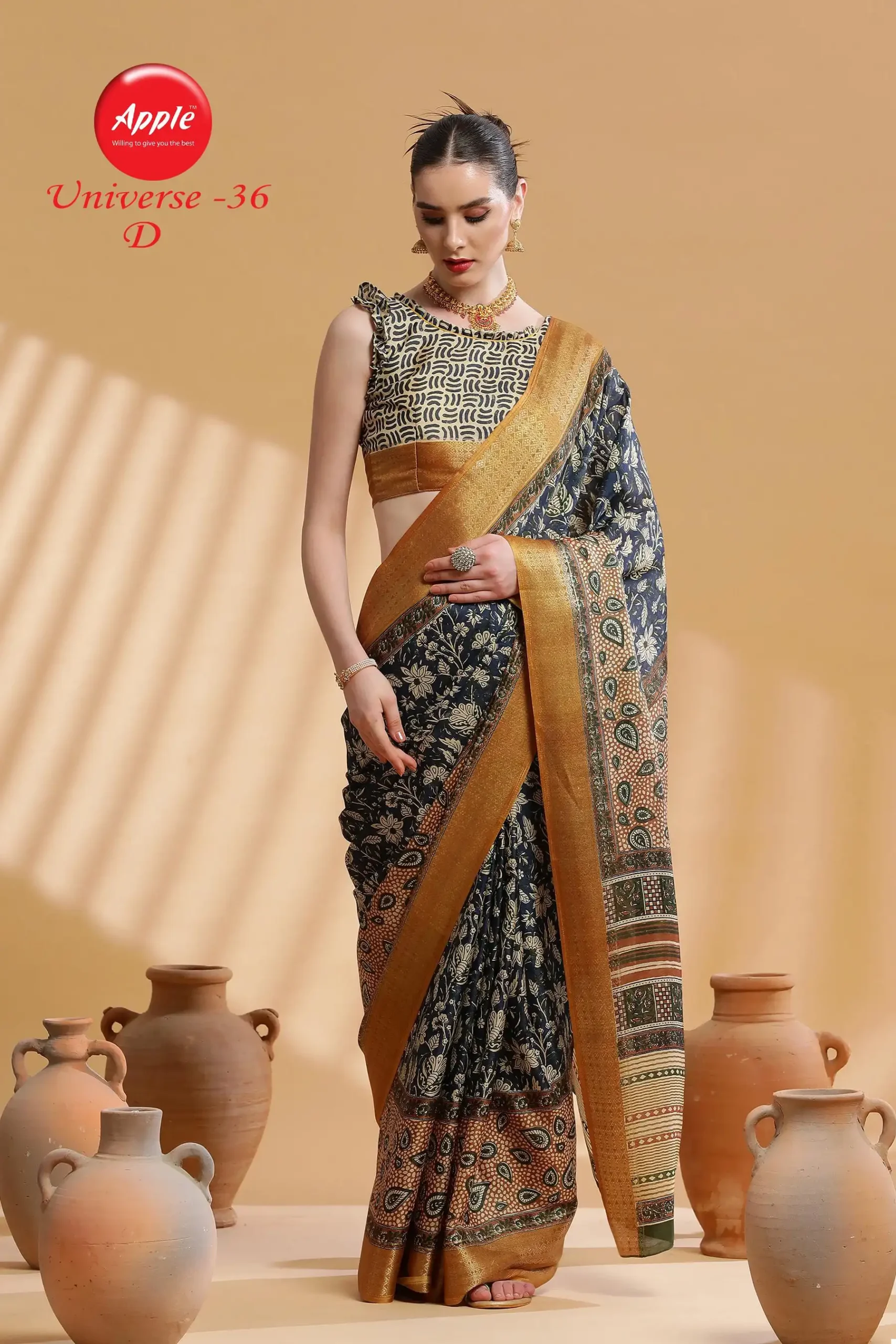 Apple Universe 36 Dola Wholesale Saree Catalog — Wholesale Sarees, MPA wholesale from Surat - Gallery Image 3