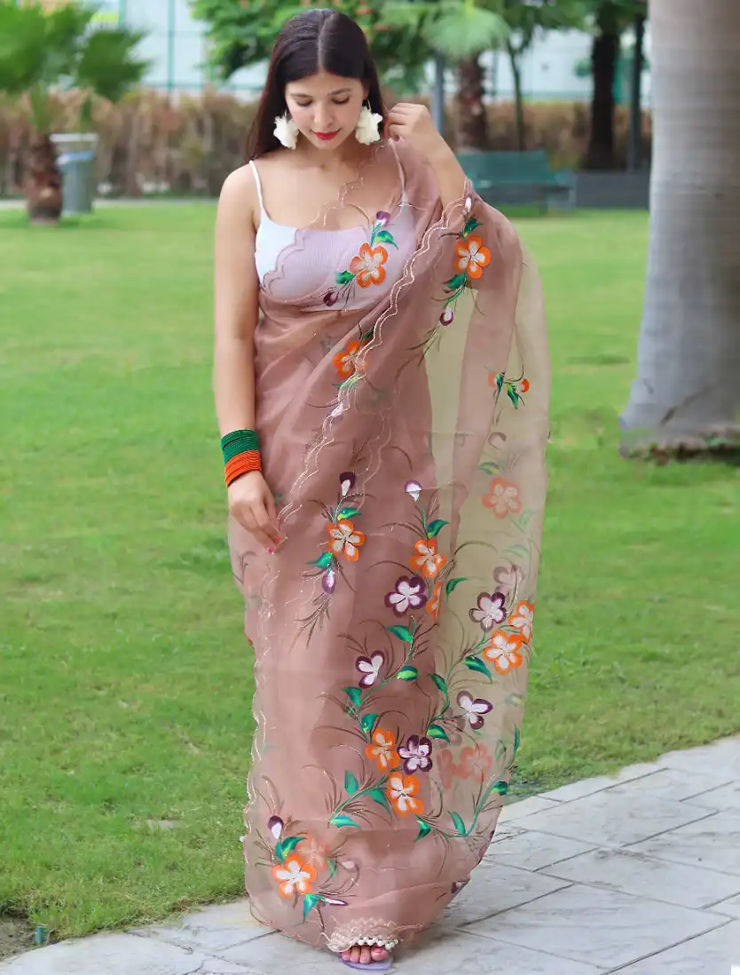 Shree Trends Urmila Organza Wholesale Fancy Sarees Catalog