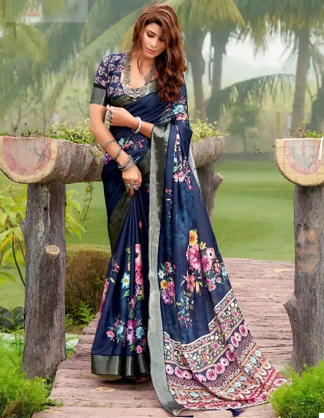 Mahamani Vaani Heavy Tusser Ghincha Silk Wholesale Saree Catalog — Wholesale Sarees, MPA wholesale from Surat — view 1
