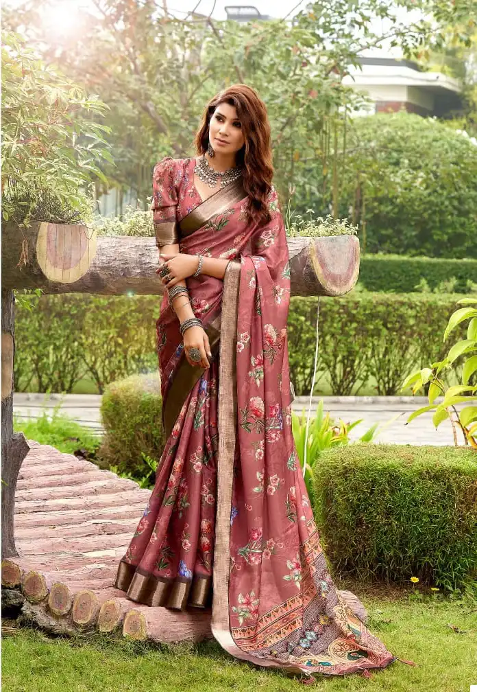 Mahamani Vaani Heavy Tusser Ghincha Silk Wholesale Saree Catalog — Wholesale Sarees, MPA wholesale from Surat - Gallery Image 3