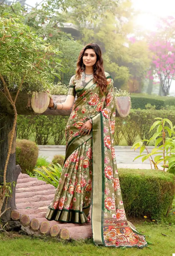 Mahamani Vaani Heavy Tusser Ghincha Silk Wholesale Saree Catalog — Wholesale Sarees, MPA wholesale from Surat - Gallery Image 10