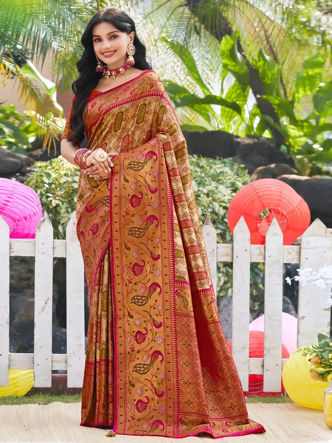 Bunawat Vaibhavi Silk Vol-04 Kanjivaram Silk Wholesale Saree Catalog — Wholesale Sarees, MPA wholesale from Surat - Gallery Image 2