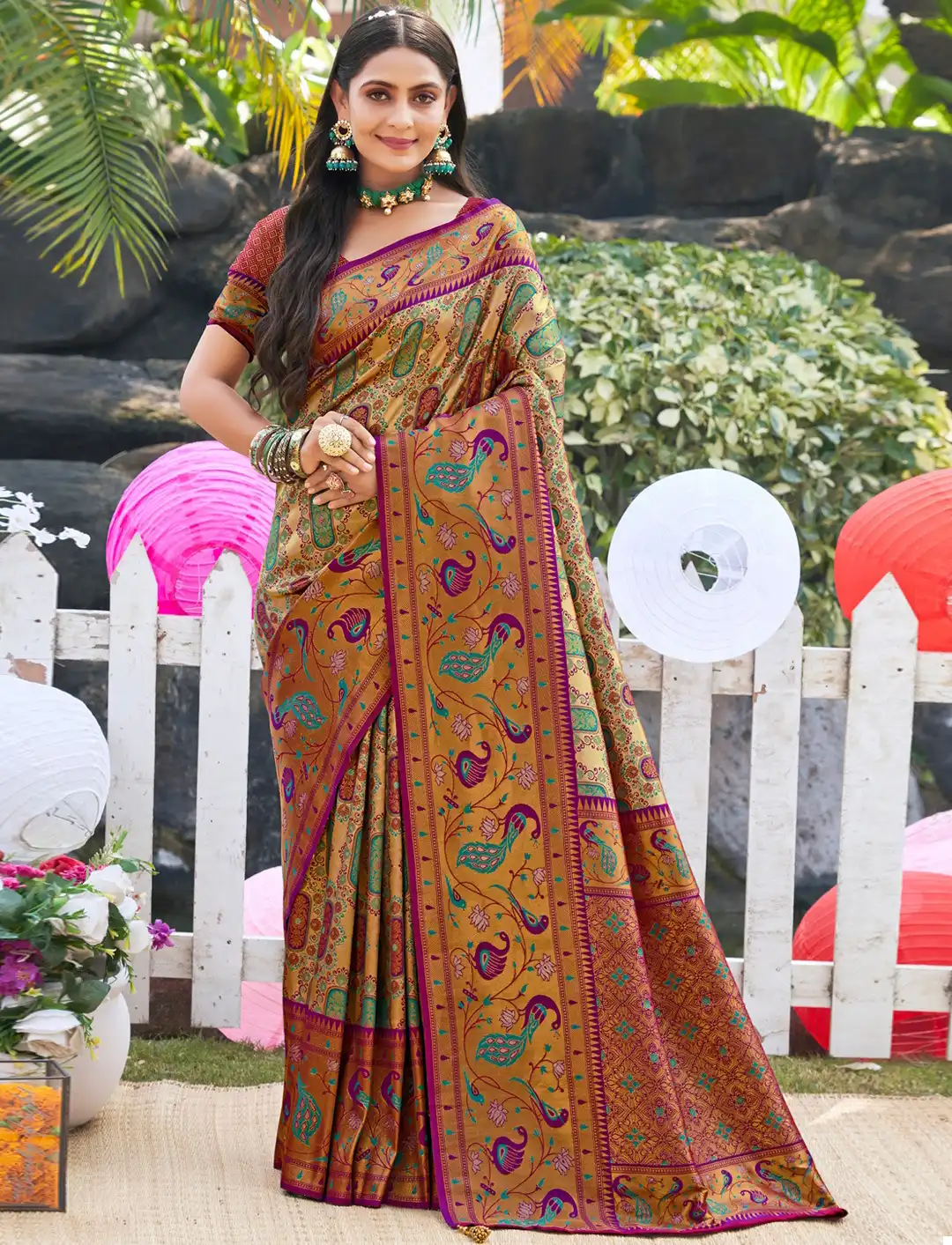 Bunawat Vaibhavi Silk Vol-04 Kanjivaram Silk Wholesale Saree Catalog — Wholesale Sarees, MPA wholesale from Surat — view 1