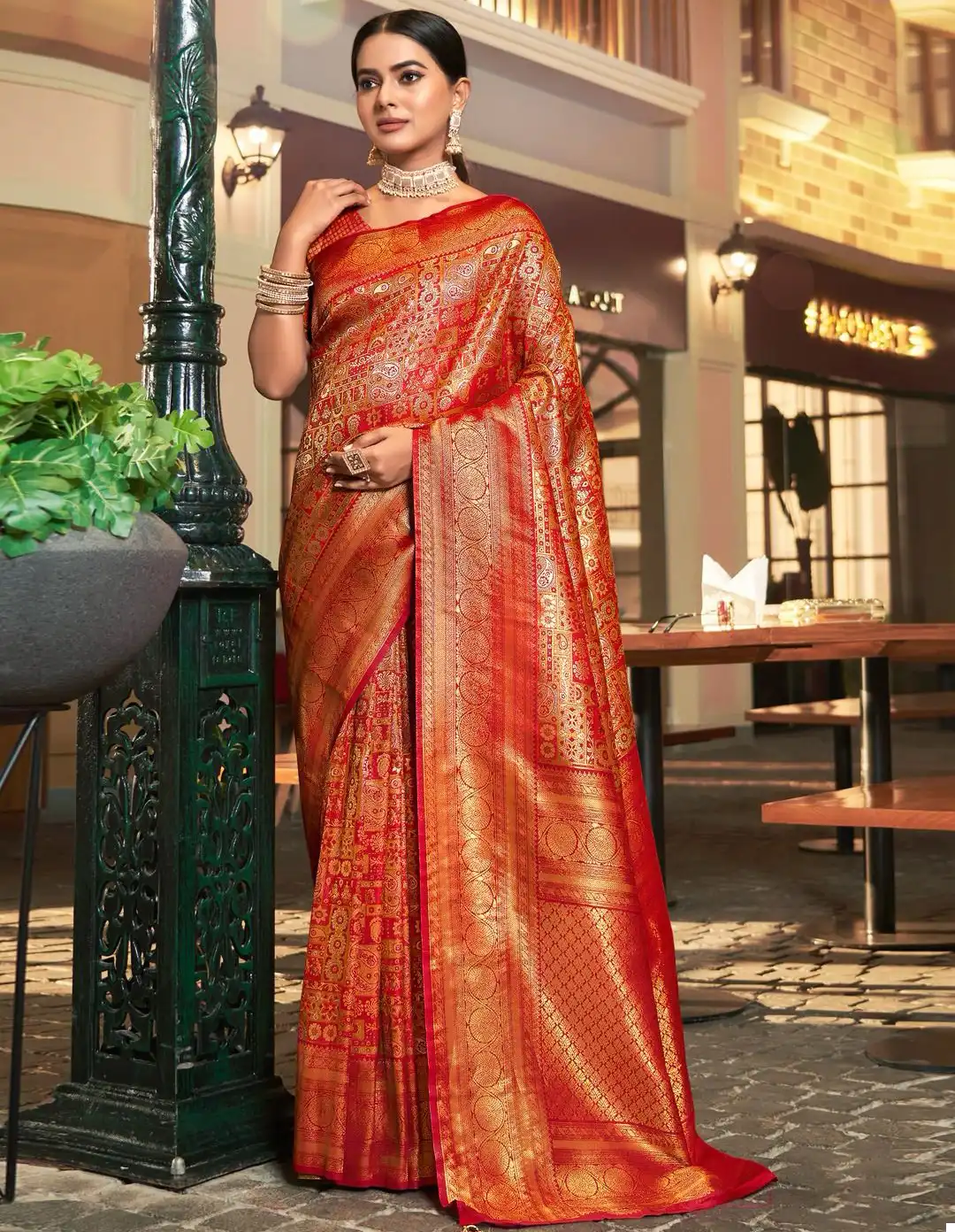 Bunawat Vaibhavi Silk Vol-05 Kanjivaram Silk Wholesale Saree Catalog — Wholesale Sarees, MPA wholesale from Surat — view 1