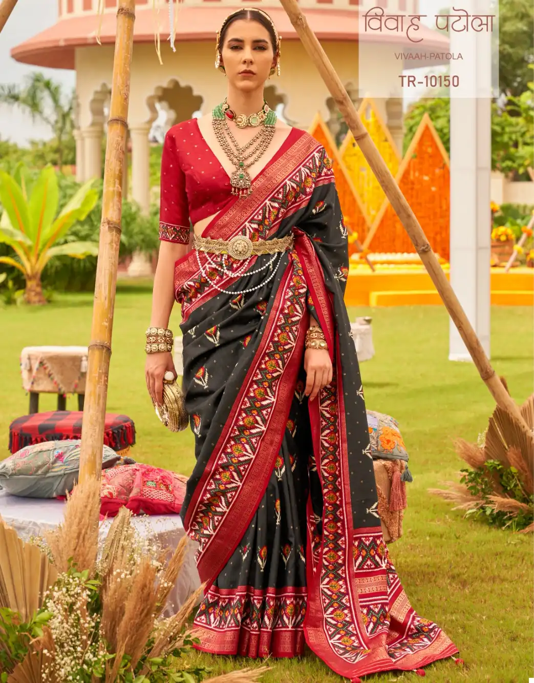Trirath Vivaah Patola Sigma Silk Wholesale Saree Catalog — Wholesale Sarees, MPA wholesale from Surat — view 1
