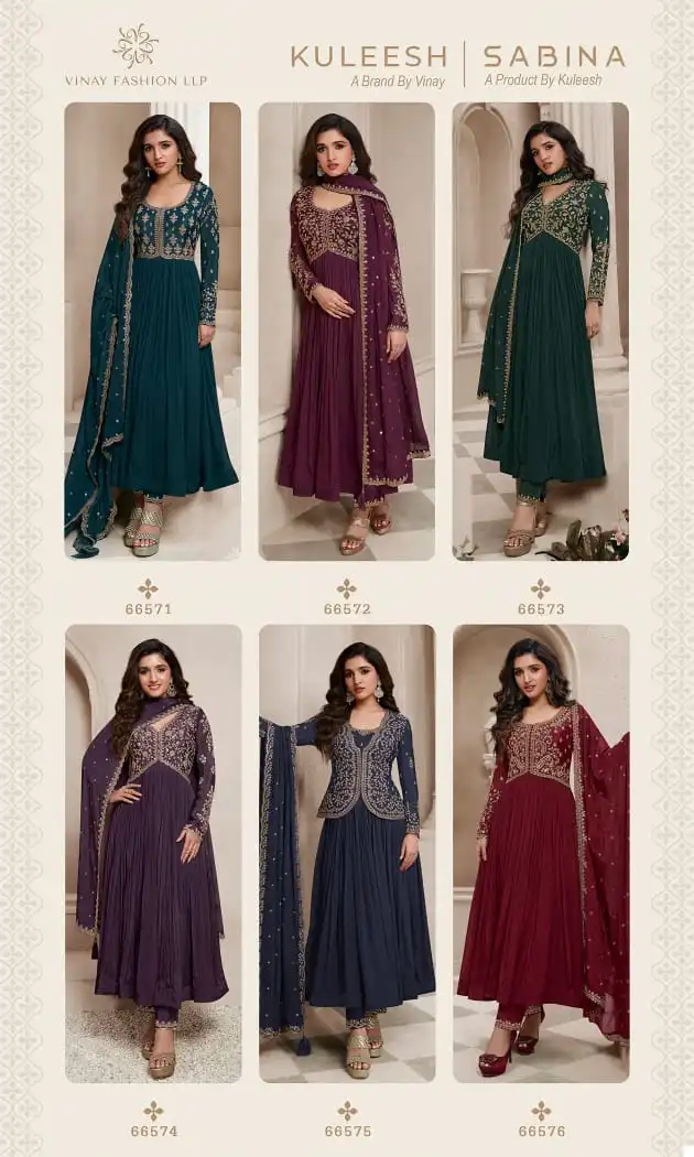 Vinay Fashion Kuleesh - Sabina Chinon Wholesale Designer Suits Catalog — Wholesale Salwar Suits, MPA wholesale from Surat — view 7