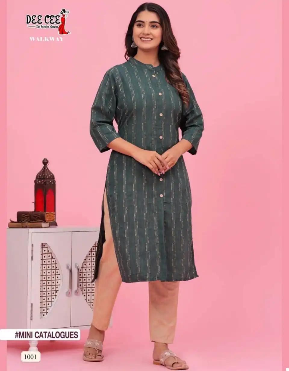 Deecee Walkway Cotton Wholesale Kurti With Pant Catalog