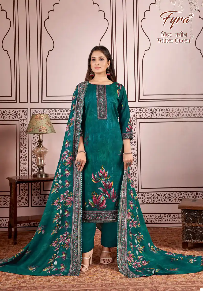Fyra Winter Queen Pure Pashmina Wholesale Winter Suits Catalog — Wholesale Salwar Suits, MPA wholesale from Surat - Gallery Image 5
