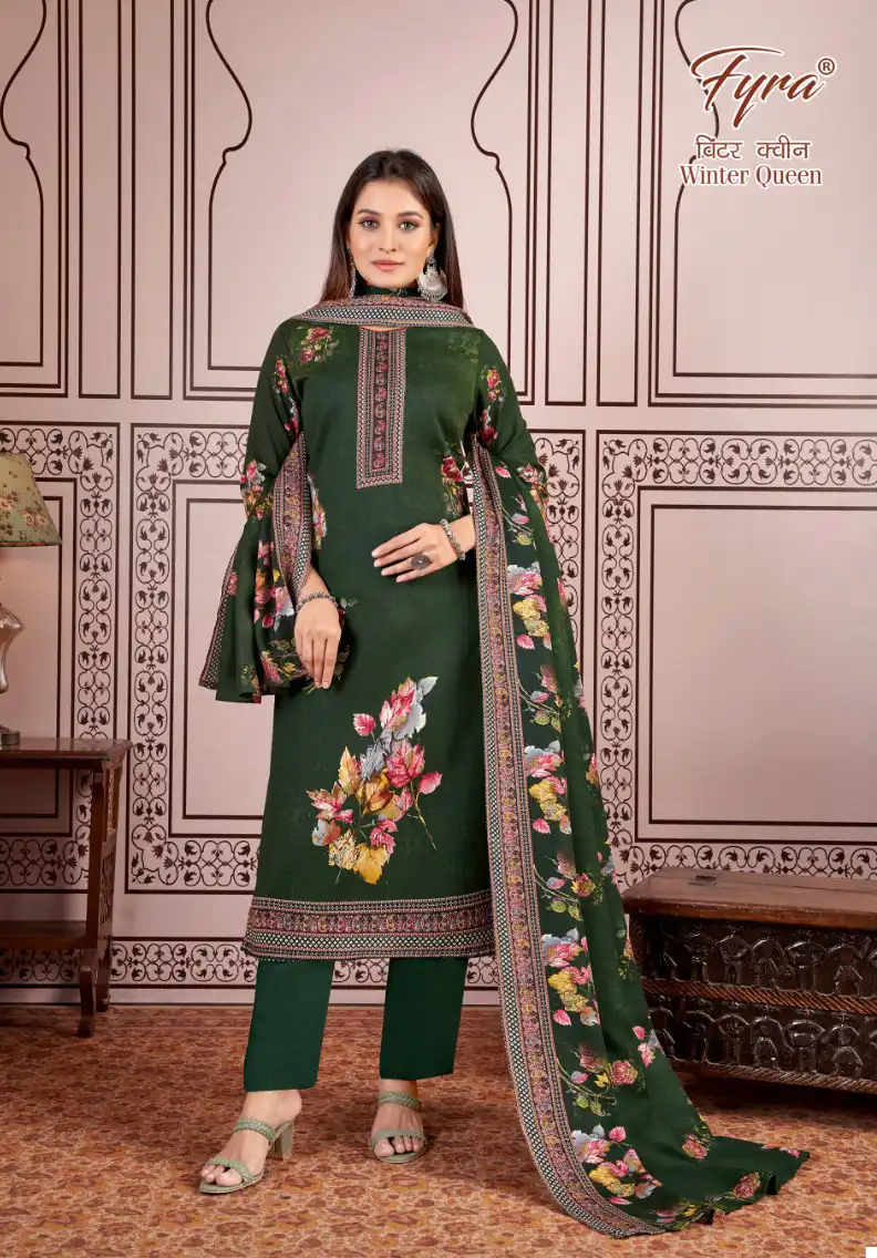 Fyra Winter Queen Pure Pashmina Wholesale Winter Suits Catalog — Wholesale Salwar Suits, MPA wholesale from Surat - Gallery Image 8