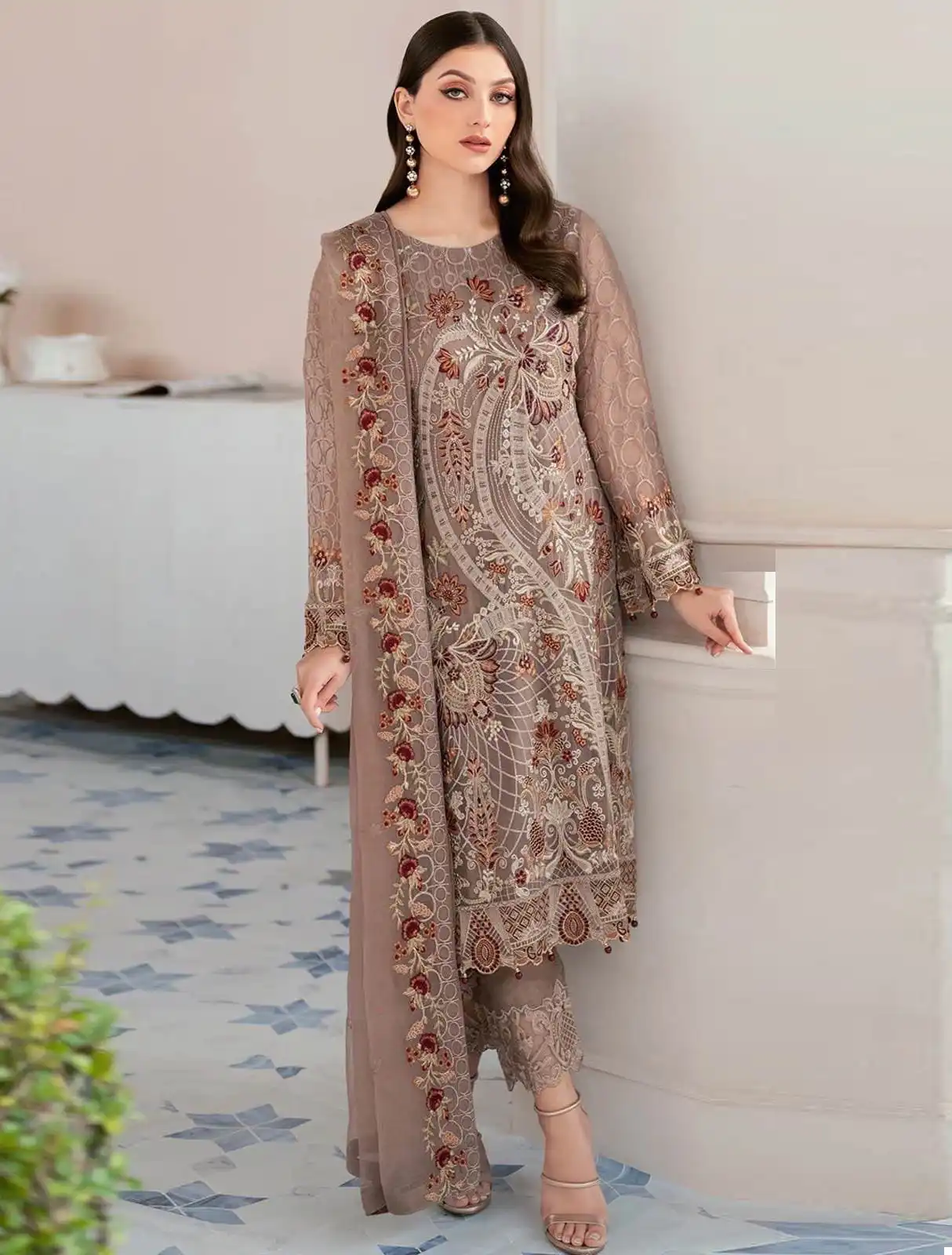 Zarqash Z 3027 Georgette Wholesale Designer Pakistani Salwar Suit