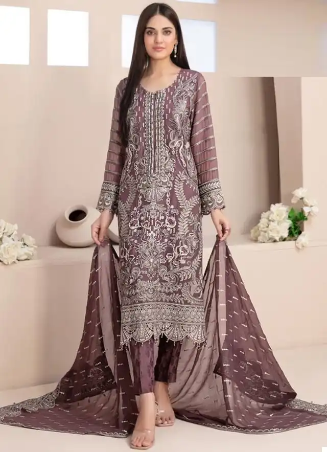 Ziaaz Code 386 Georgette Wholesale Pakistani Salwar Suit