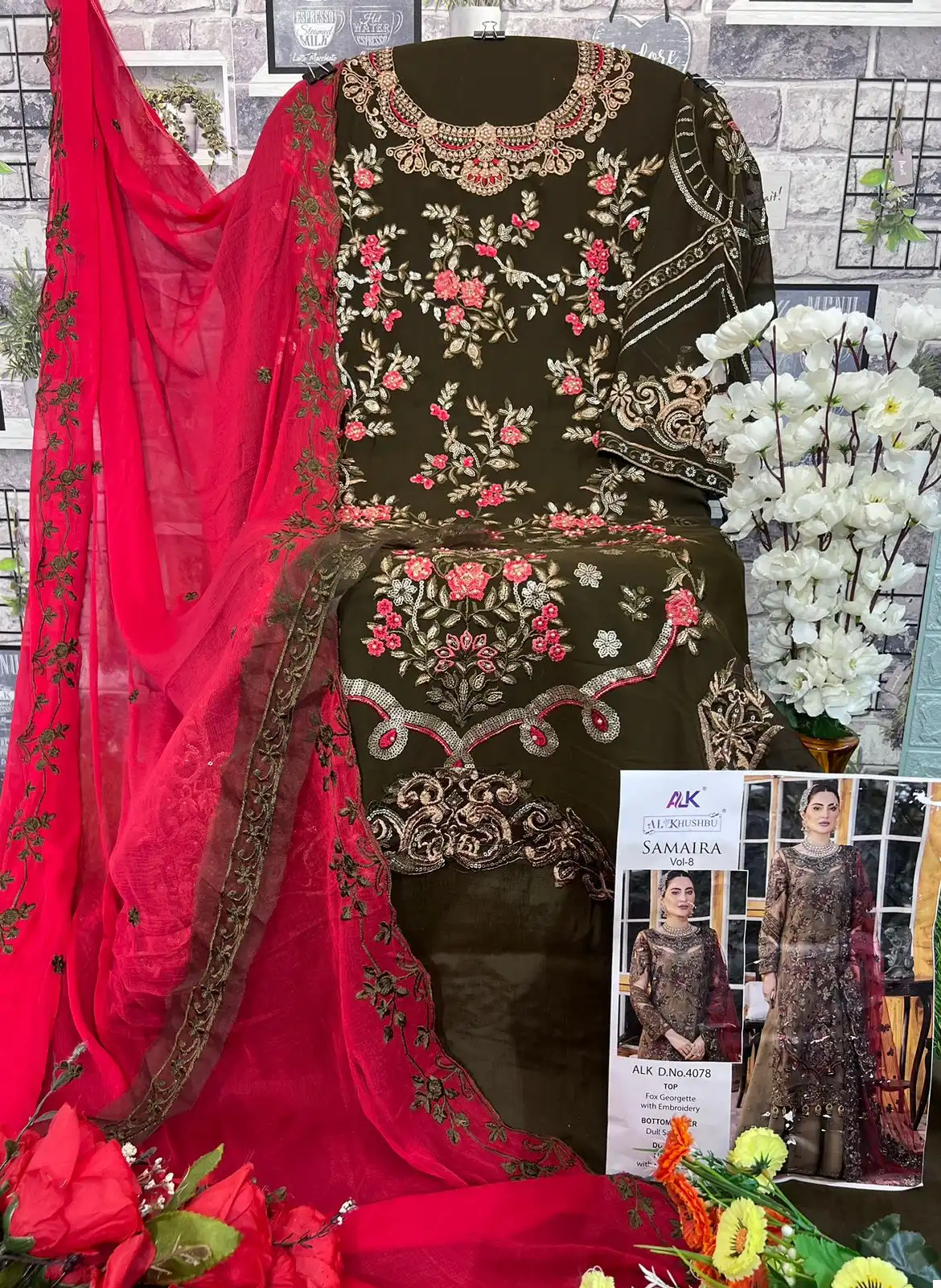 Al_Khushbu Samaira Vol-8 Georgette Wholesale Pakistani Suits Catalog — Wholesale Salwar Suits, MPA wholesale from Surat - Gallery Image 11