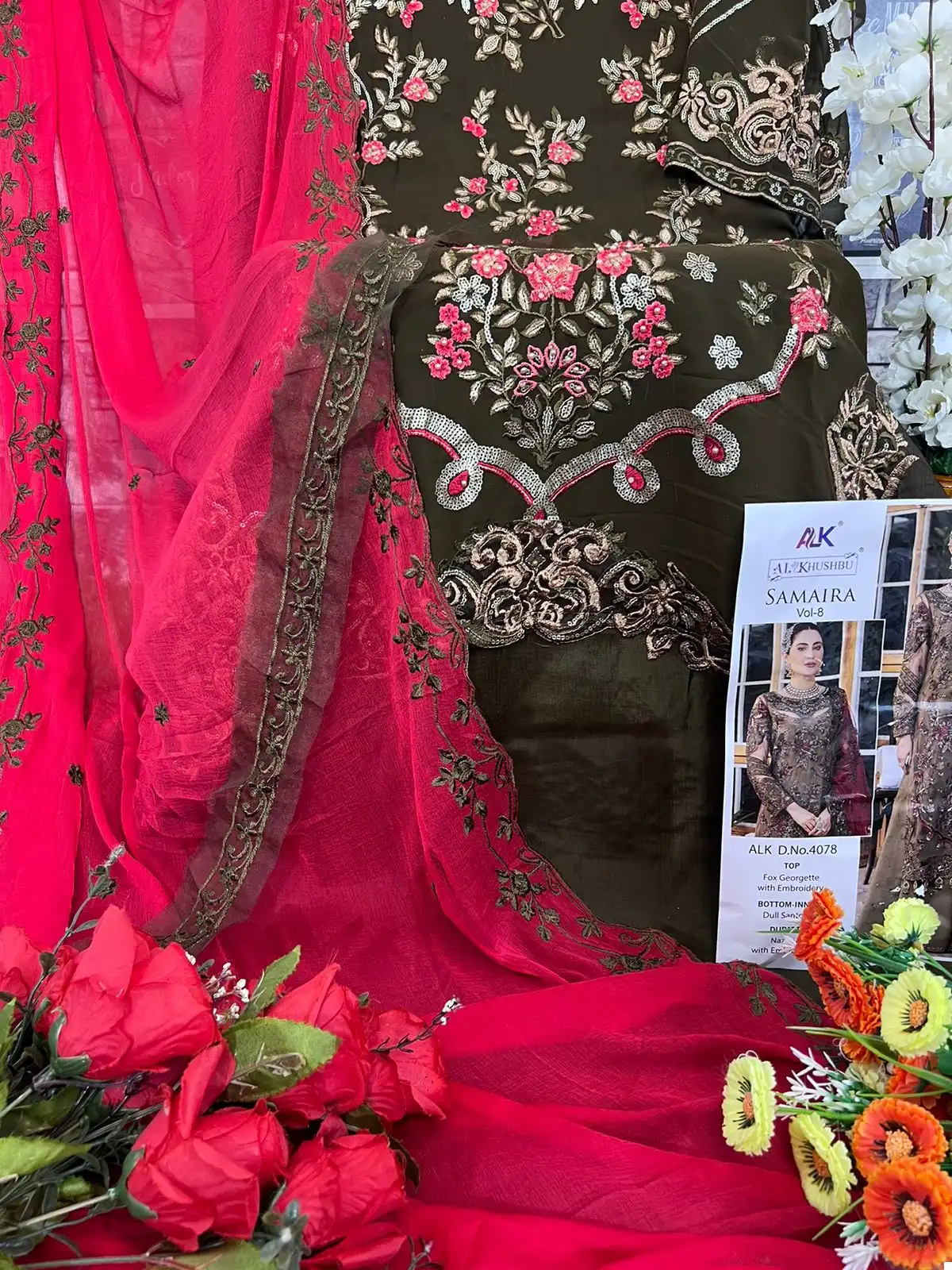 Al_Khushbu Samaira Vol-8 Georgette Wholesale Pakistani Suits Catalog — Wholesale Salwar Suits, MPA wholesale from Surat - Gallery Image 12