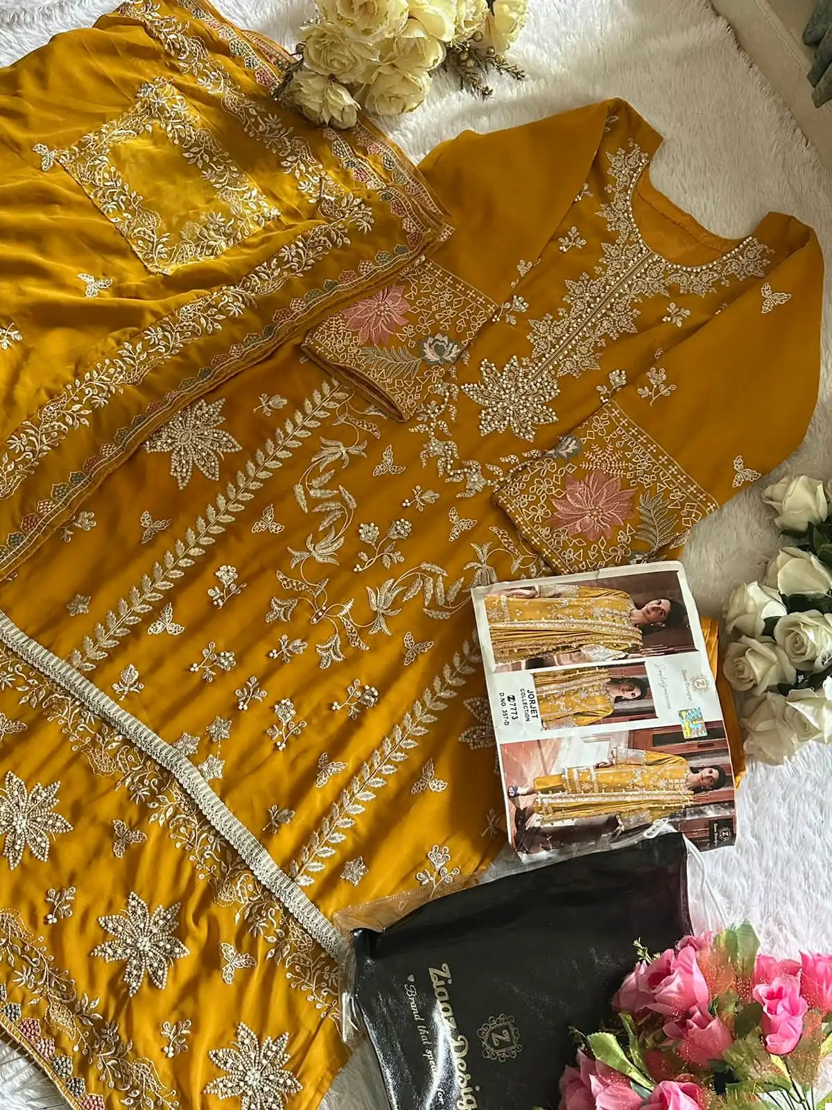 Ziaaz Code 357 Georgette Wholesale Pakistani Salwar Suit Catalog — Wholesale Salwar Suits, MPA wholesale from Surat - Gallery Image 7