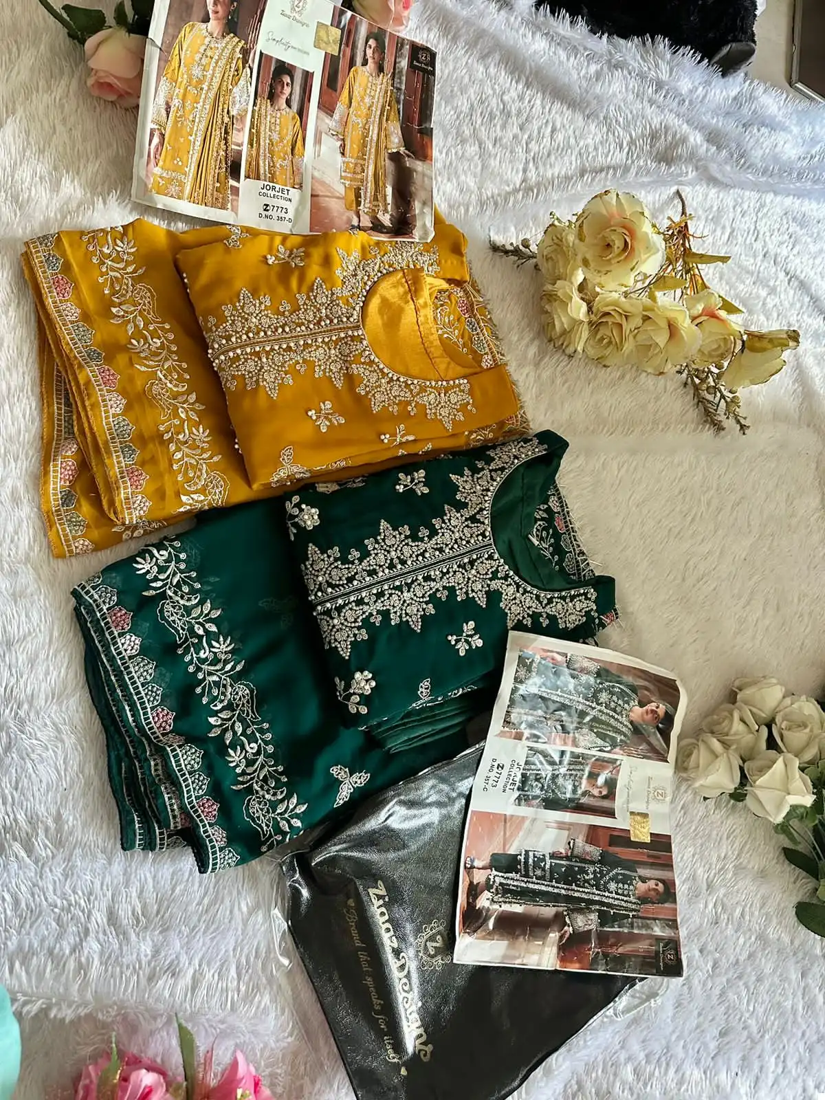 Ziaaz Code 357 Georgette Wholesale Pakistani Salwar Suit Catalog — Wholesale Salwar Suits, MPA wholesale from Surat - Gallery Image 8