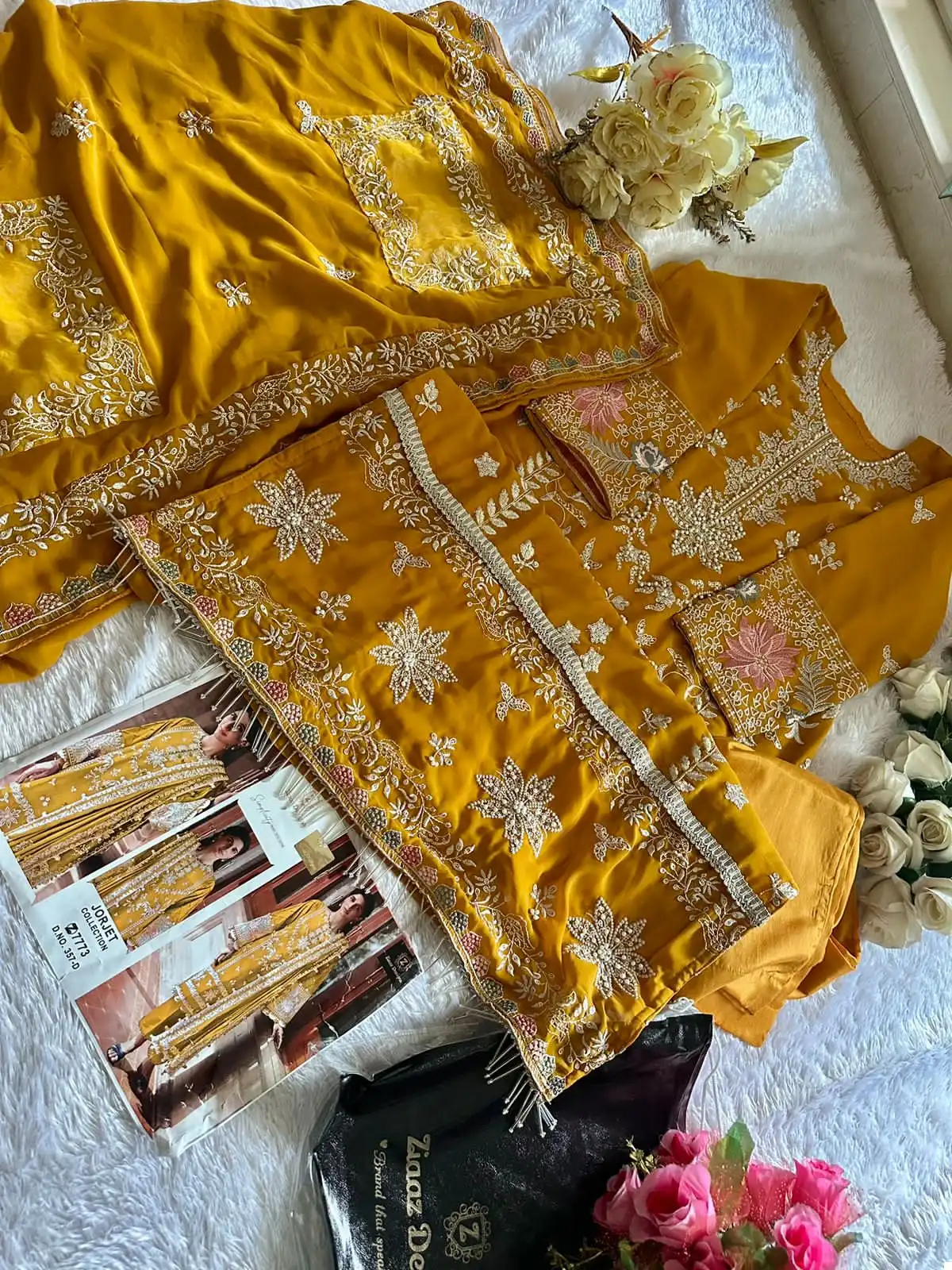 Ziaaz Code 357 Georgette Wholesale Pakistani Salwar Suit Catalog — Wholesale Salwar Suits, MPA wholesale from Surat — view 9