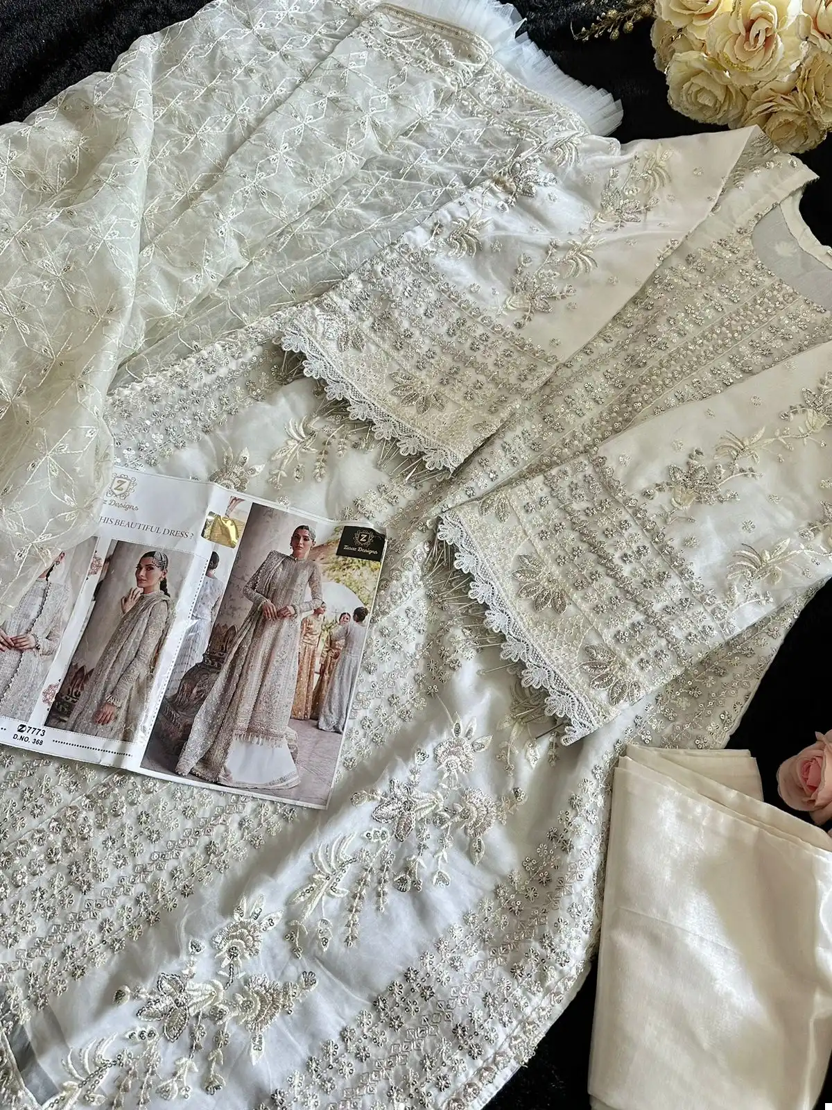 Ziaaz Codes 368 Organza Wholesale Pakistani Salwar Suit Catalog — Wholesale Salwar Suits, MPA wholesale from Surat - Gallery Image 2