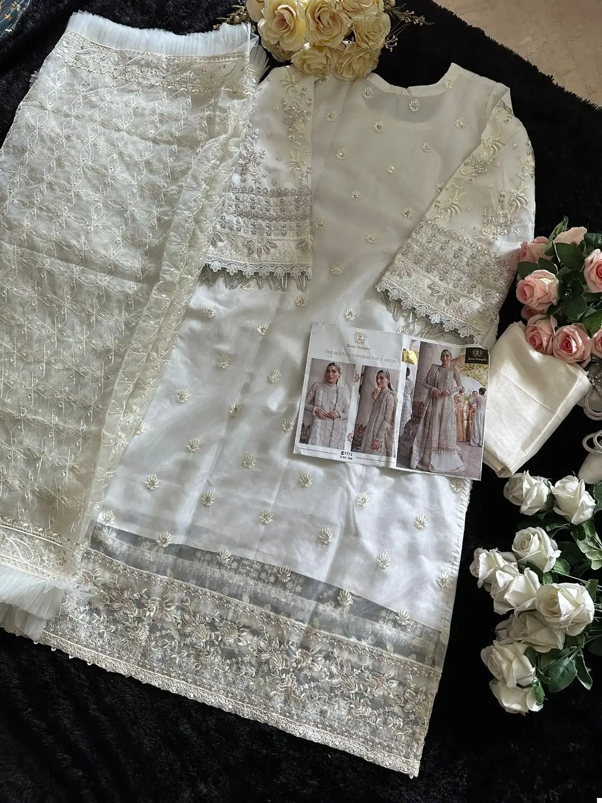 Ziaaz Codes 368 Organza Wholesale Pakistani Salwar Suit Catalog — Wholesale Salwar Suits, MPA wholesale from Surat - Gallery Image 4