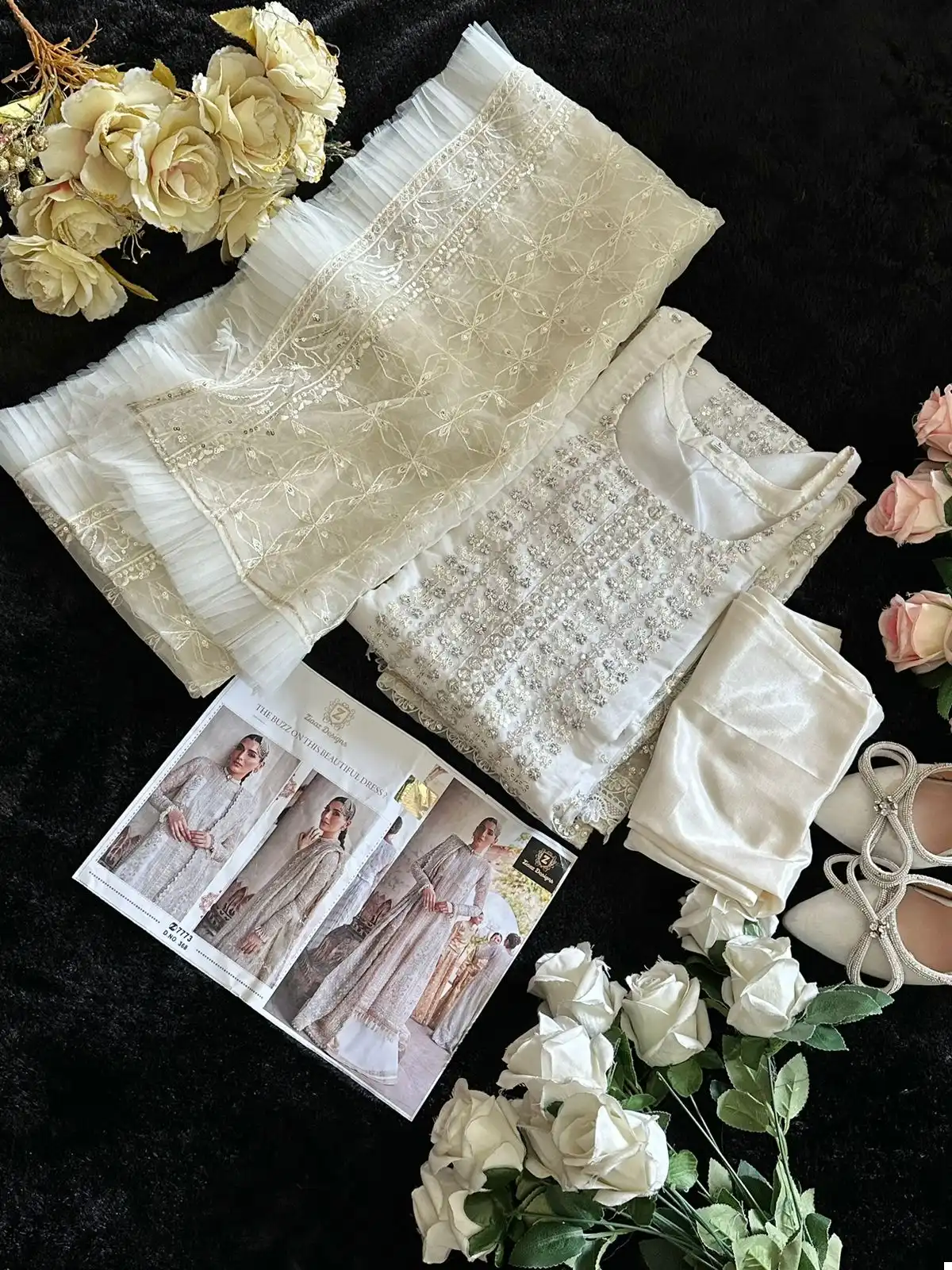 Ziaaz Codes 368 Organza Wholesale Pakistani Salwar Suit Catalog — Wholesale Salwar Suits, MPA wholesale from Surat — view 6