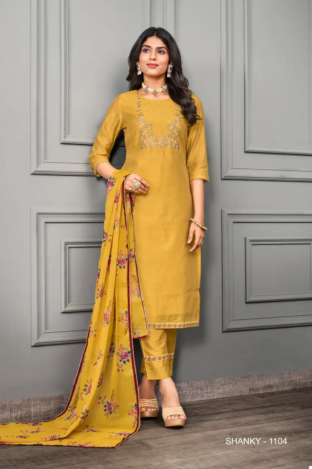 Jivora Shanky Premium Silky Cotton Wholesale Readymade Suits Catalog — Wholesale Salwar Suits, MPA wholesale from Surat - Gallery Image 5