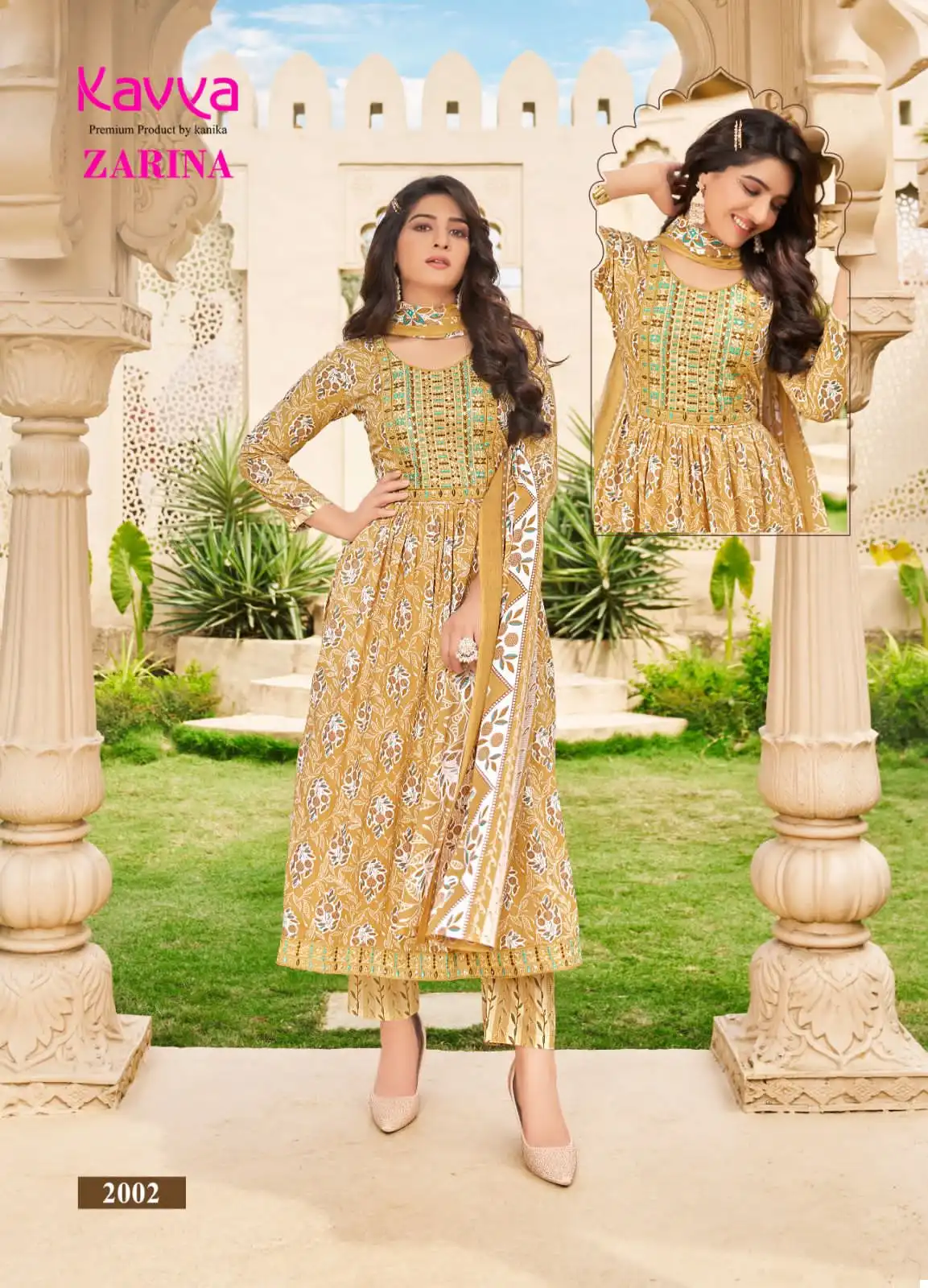 Kavya Zarina Vol 2 Pure Mal Cotton Wholesale Readymade Suits Catalog — Wholesale Salwar Suits, MPA wholesale from Surat - Gallery Image 7