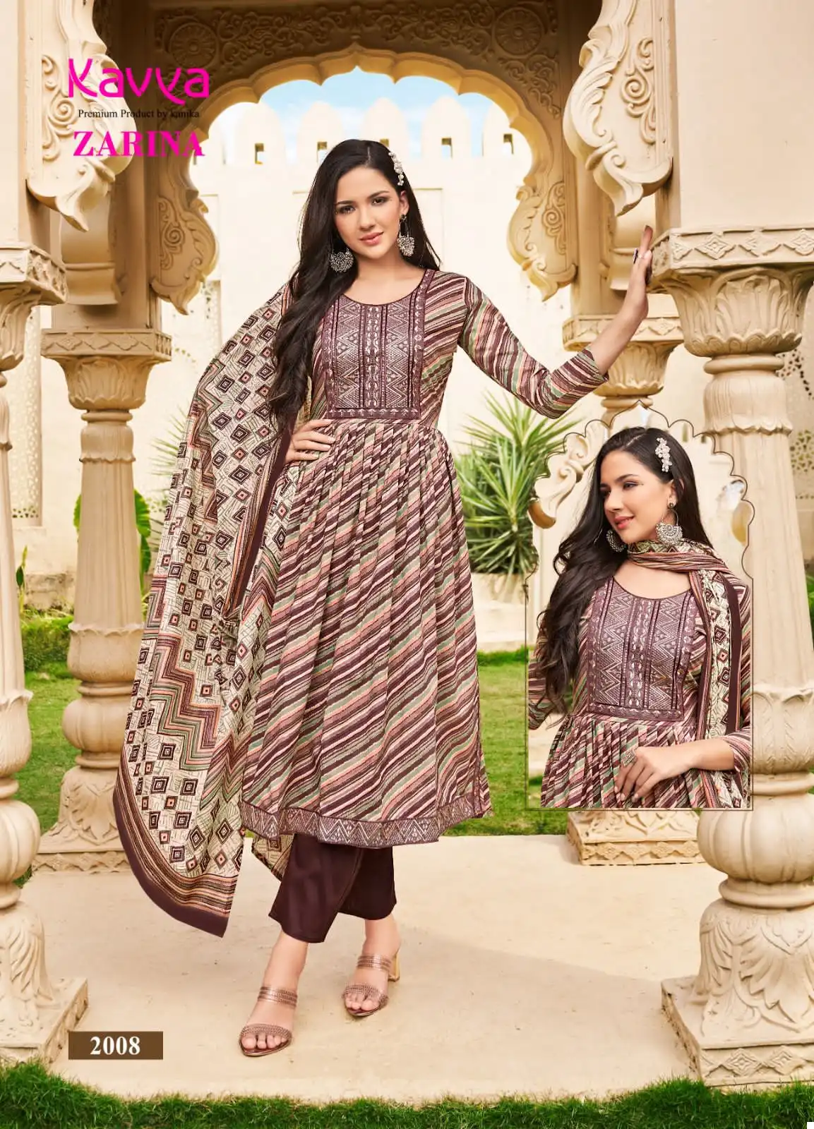 Kavya Zarina Vol 2 Pure Mal Cotton Wholesale Readymade Suits Catalog — Wholesale Salwar Suits, MPA wholesale from Surat - Gallery Image 6