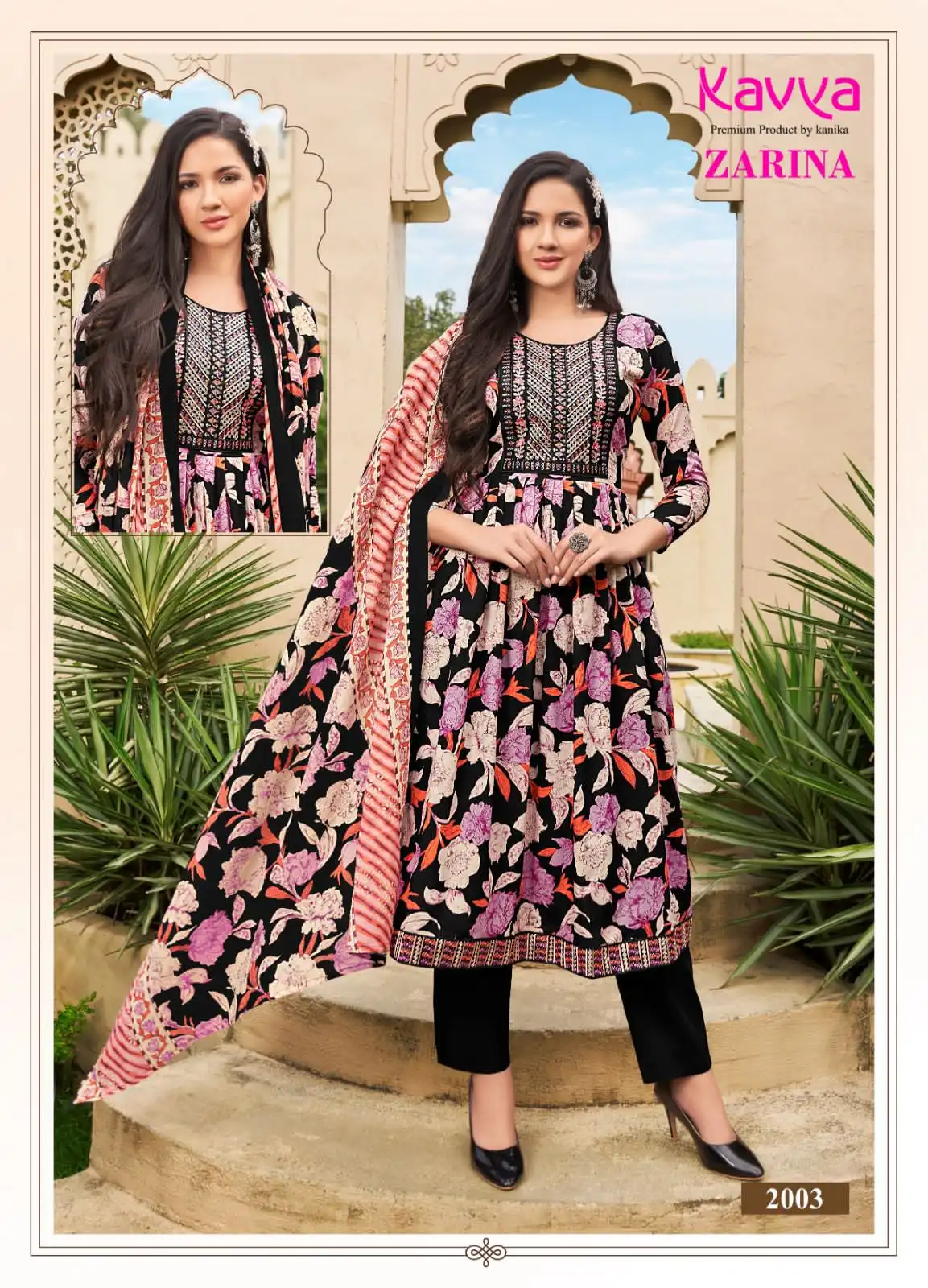 Kavya Zarina Vol 2 Pure Mal Cotton Wholesale Readymade Suits Catalog — Wholesale Salwar Suits, MPA wholesale from Surat - Gallery Image 9