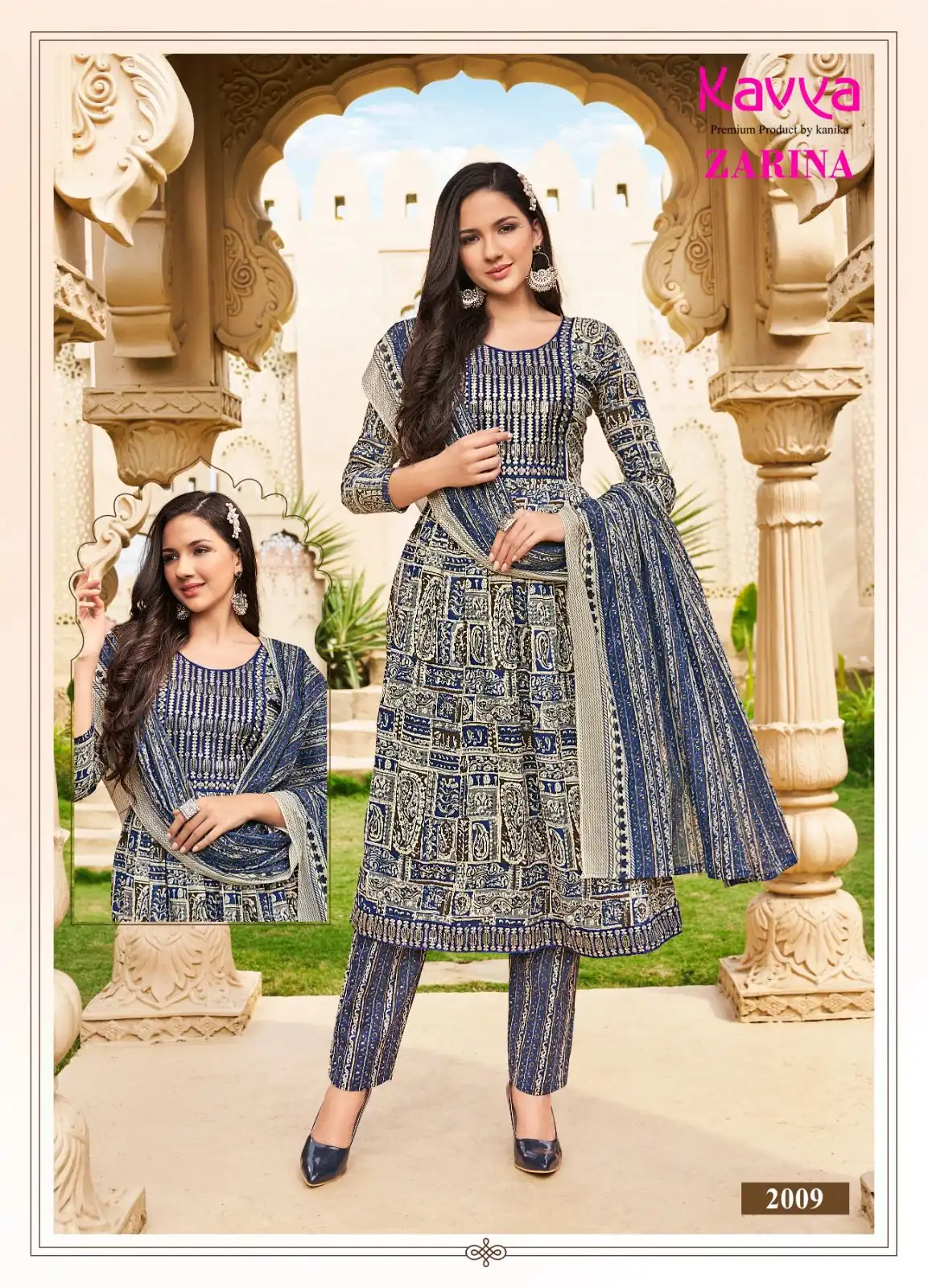 Kavya Zarina Vol 2 Pure Mal Cotton Wholesale Readymade Suits Catalog — Wholesale Salwar Suits, MPA wholesale from Surat - Gallery Image 4
