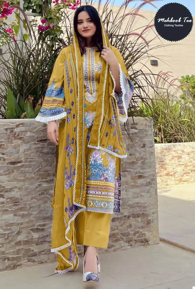 Mehboob Tex 1166 Design No Pure Cotton Print Wholesale Pakistani Salwar Suit Catalog - Image 2