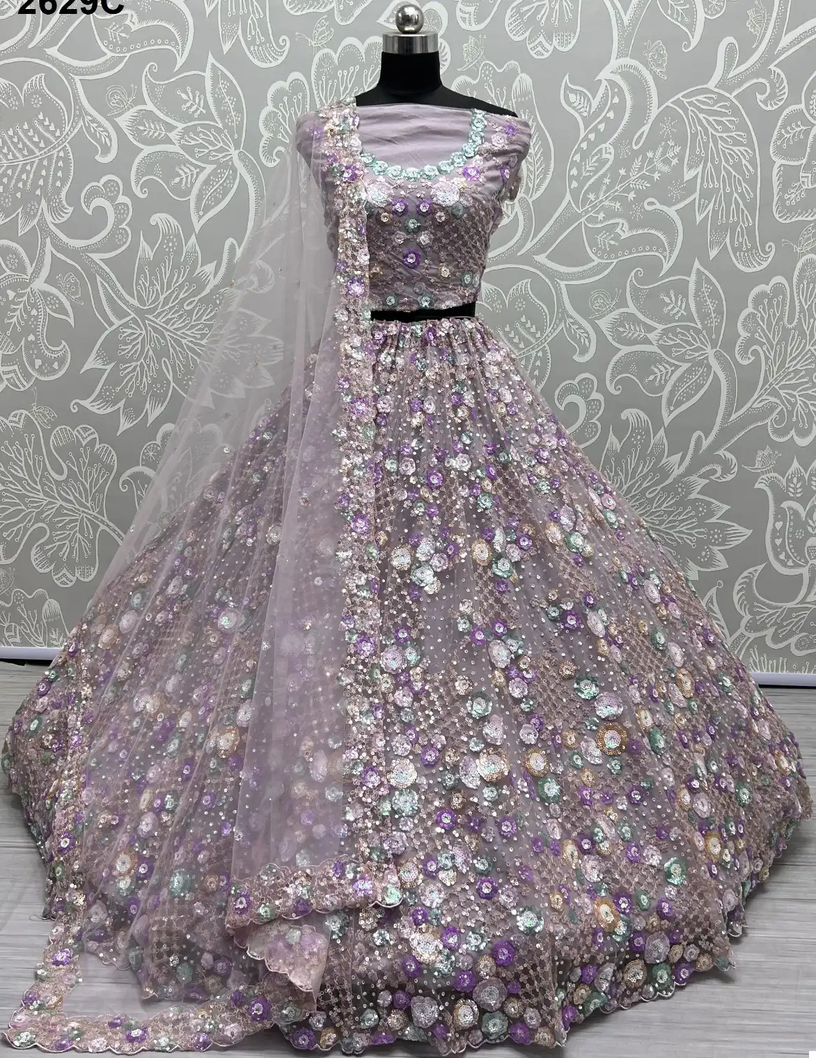 Anjani Art 2629 Heavy Net Wholesale Designer Lehenga Catalog