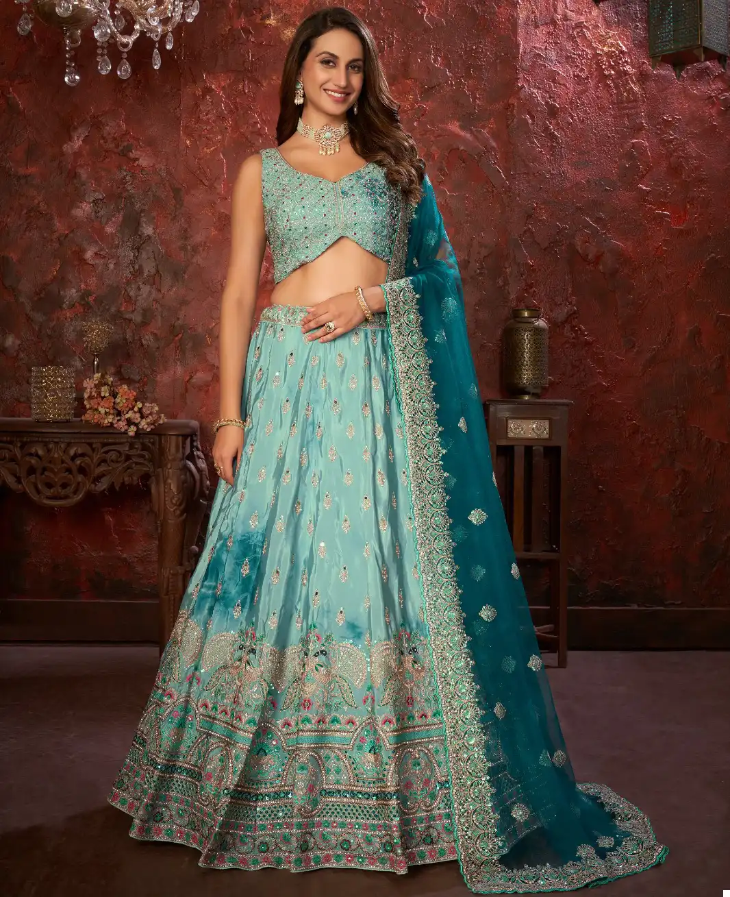 VE Jen Crepe Wholesale Party Wear Lehenga Catalog
