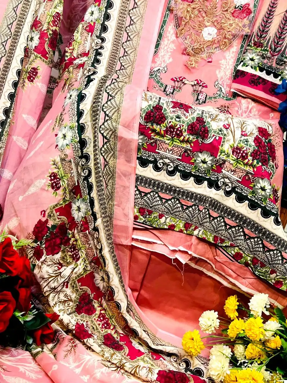 Aasha Ayezal Vol-1 Pure Cotton Wholesale Pakistani Suit Catalog - Image 8